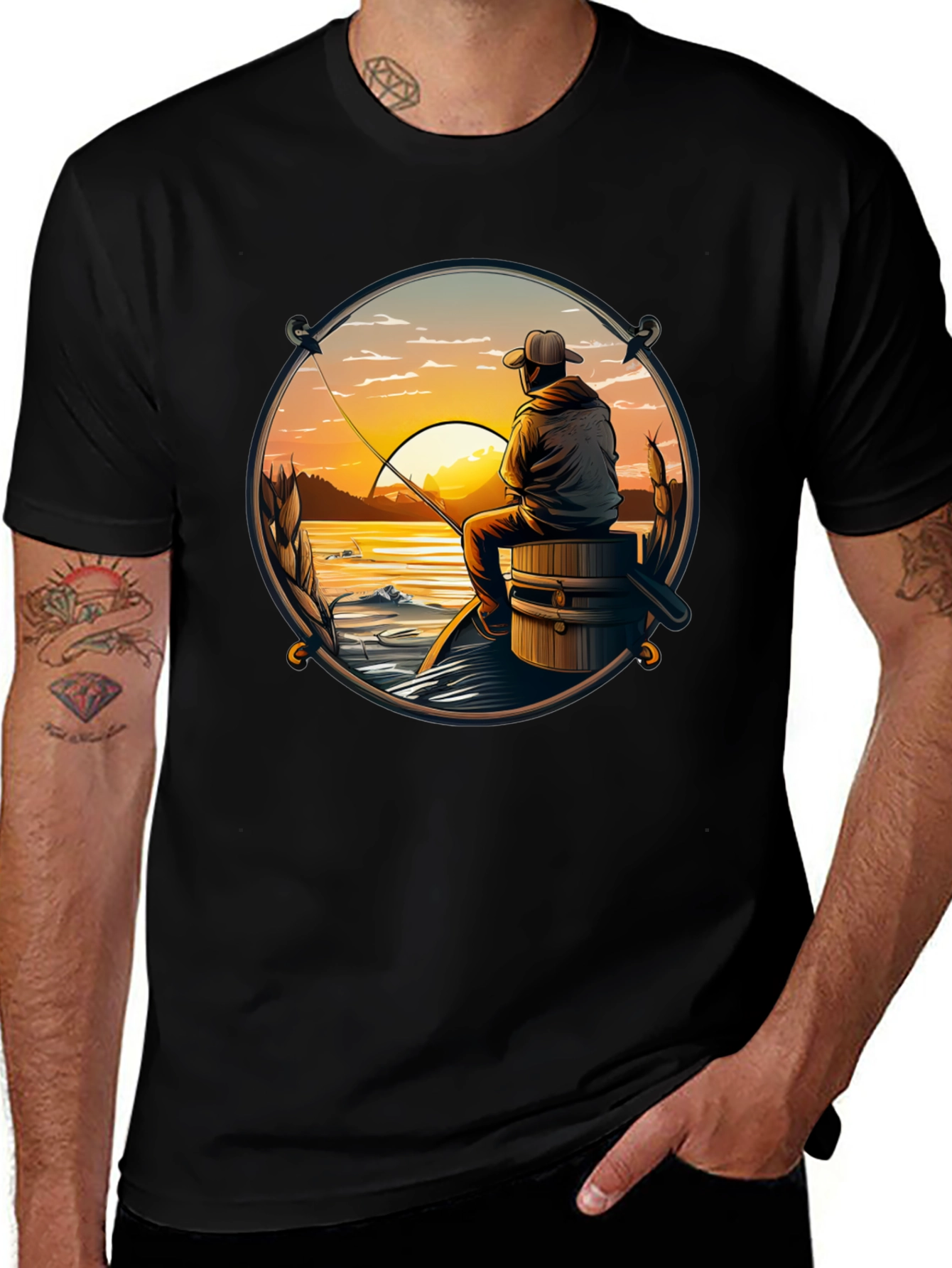 Fishing Sunset T-Shirt