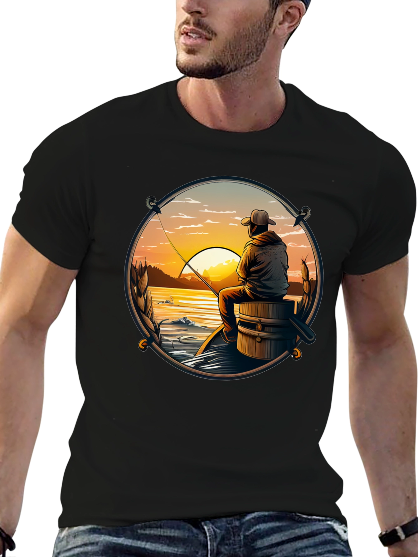 Fishing Sunset T-Shirt