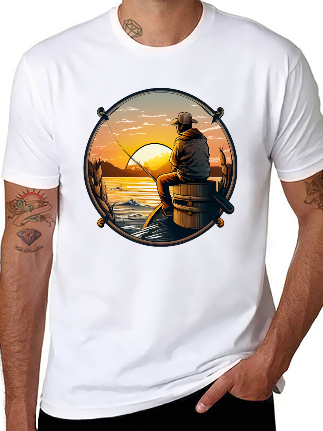 Fishing Sunset T-Shirt