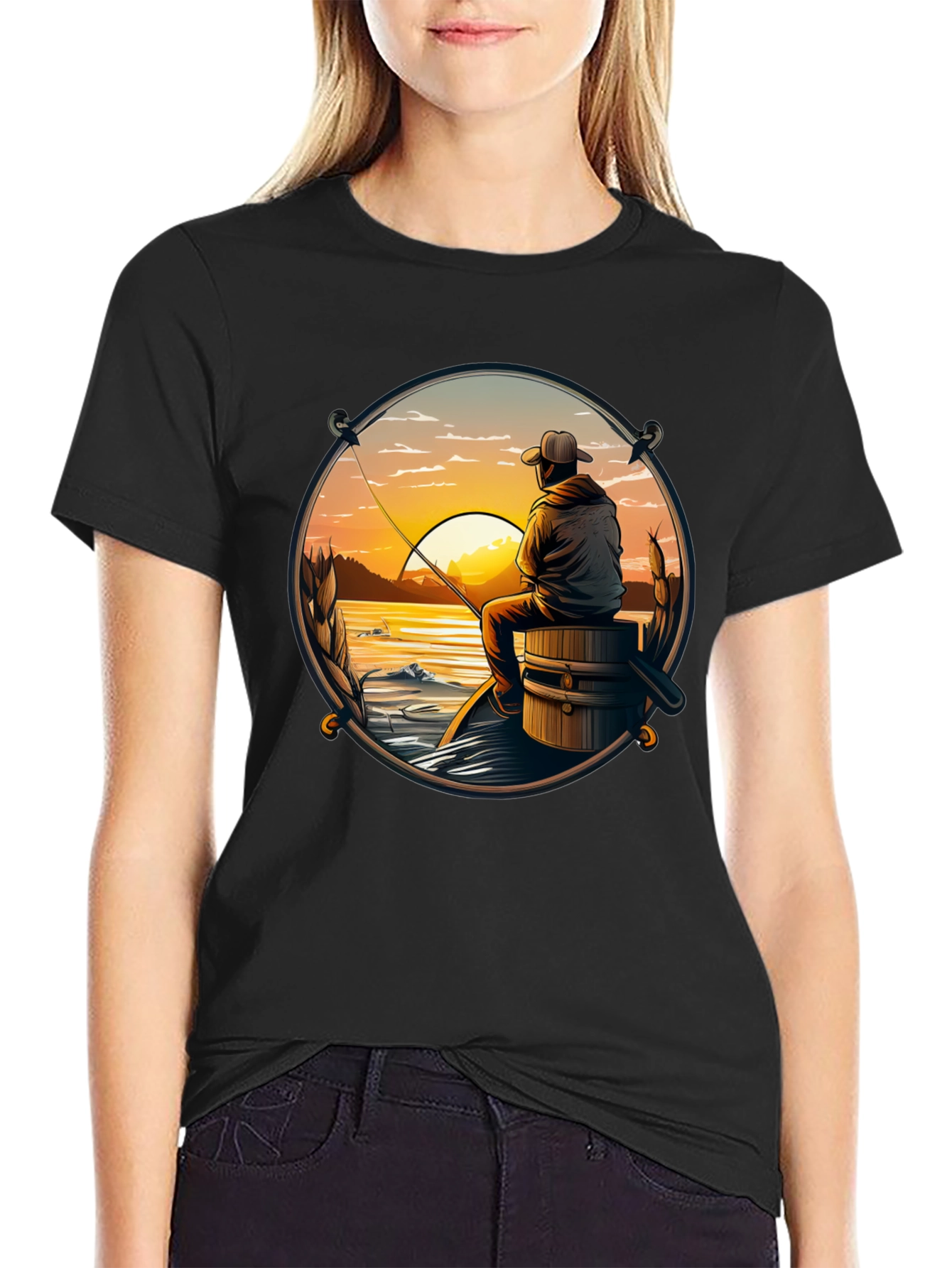 Fishing Sunset T-Shirt