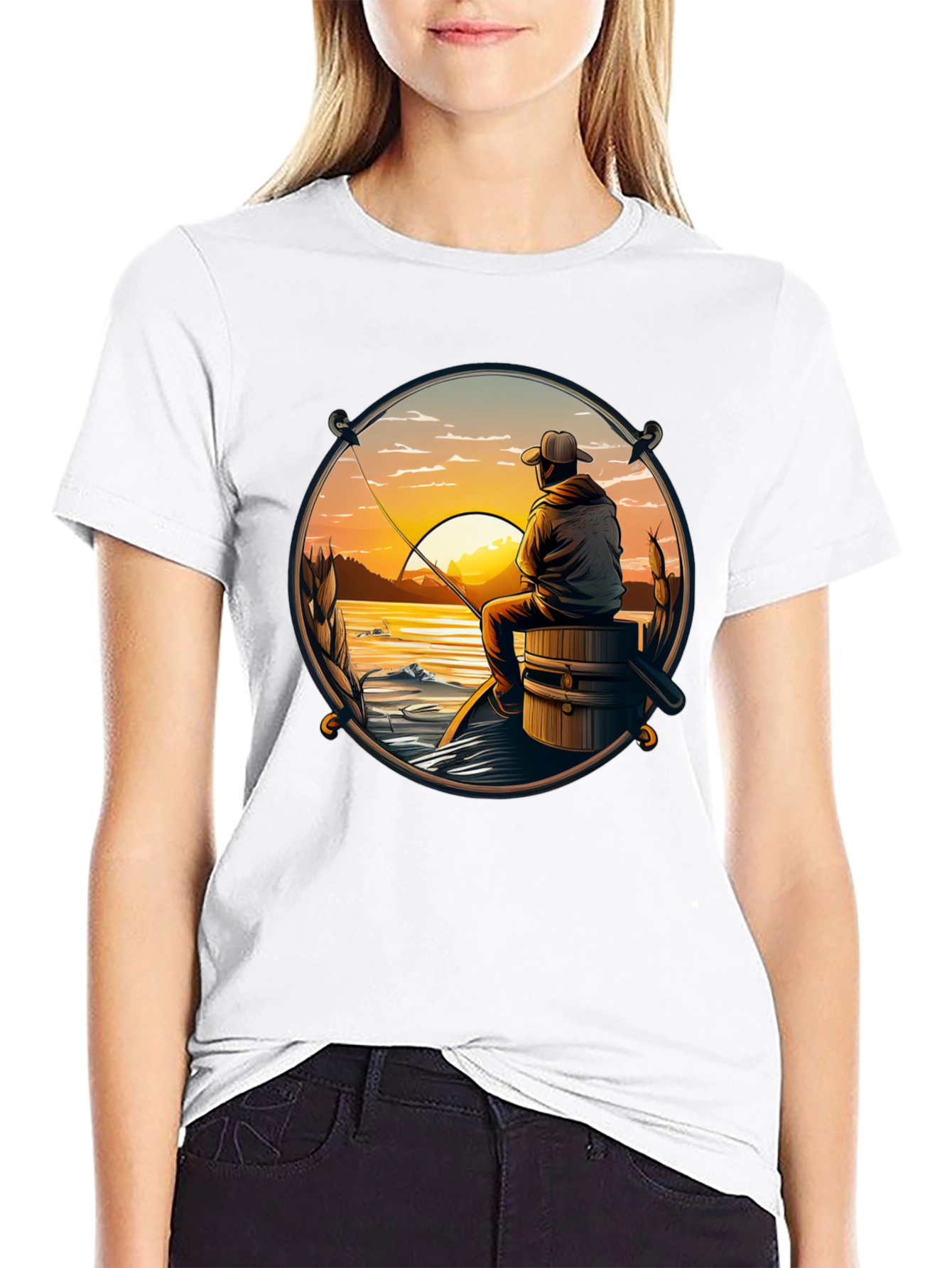 Fishing Sunset T-Shirt
