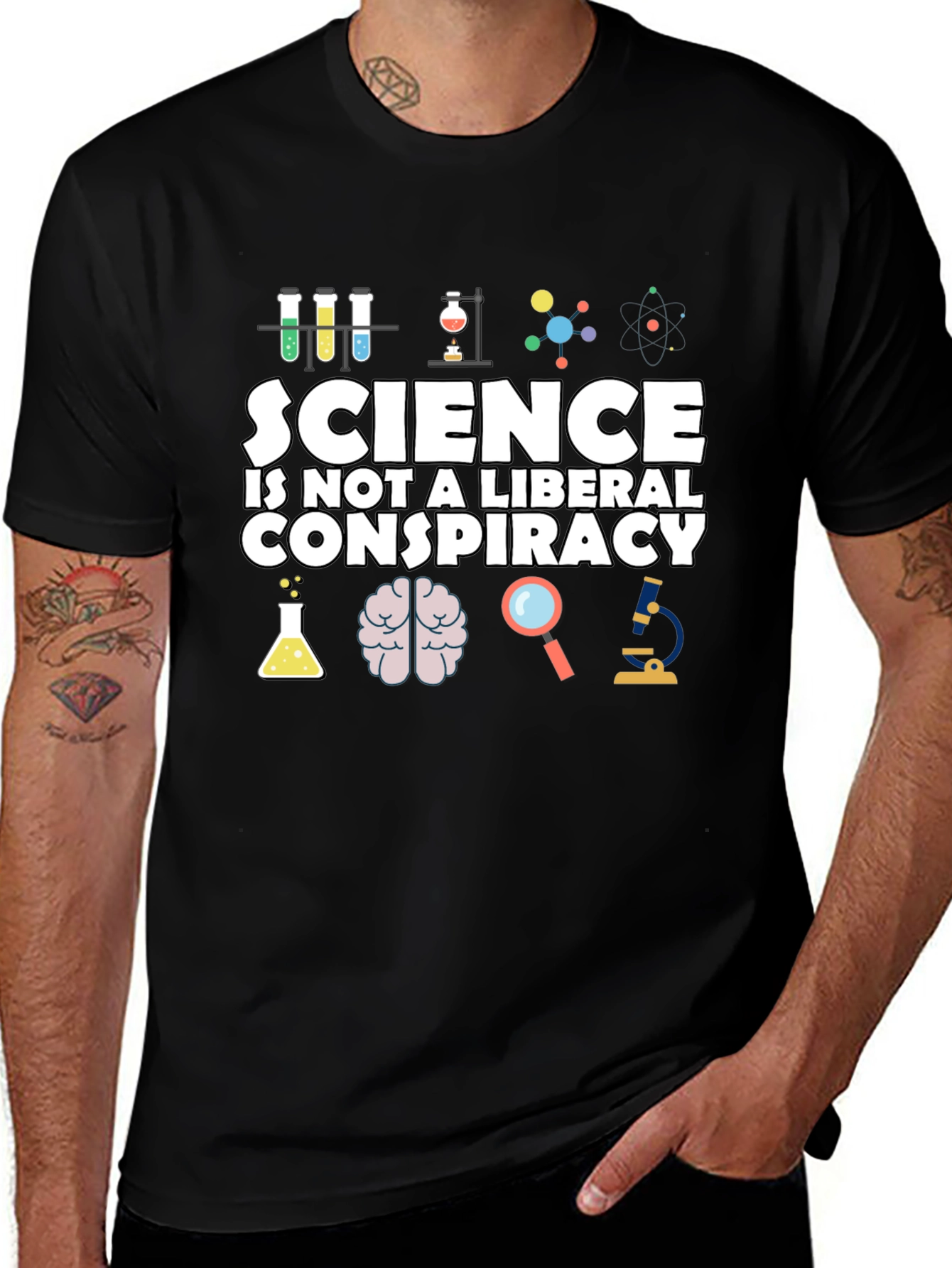 Science is Not a Liberal Conspiracy T-Shirt