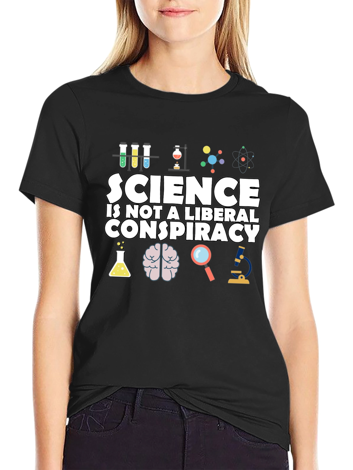 Science is Not a Liberal Conspiracy T-Shirt