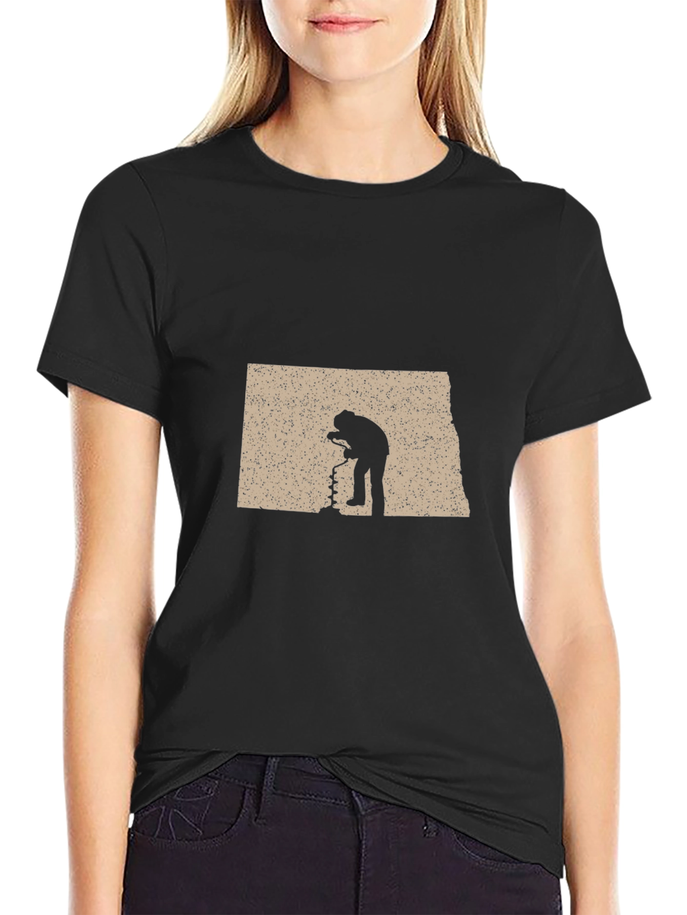 Ice Fishing North Dakota T-Shirt