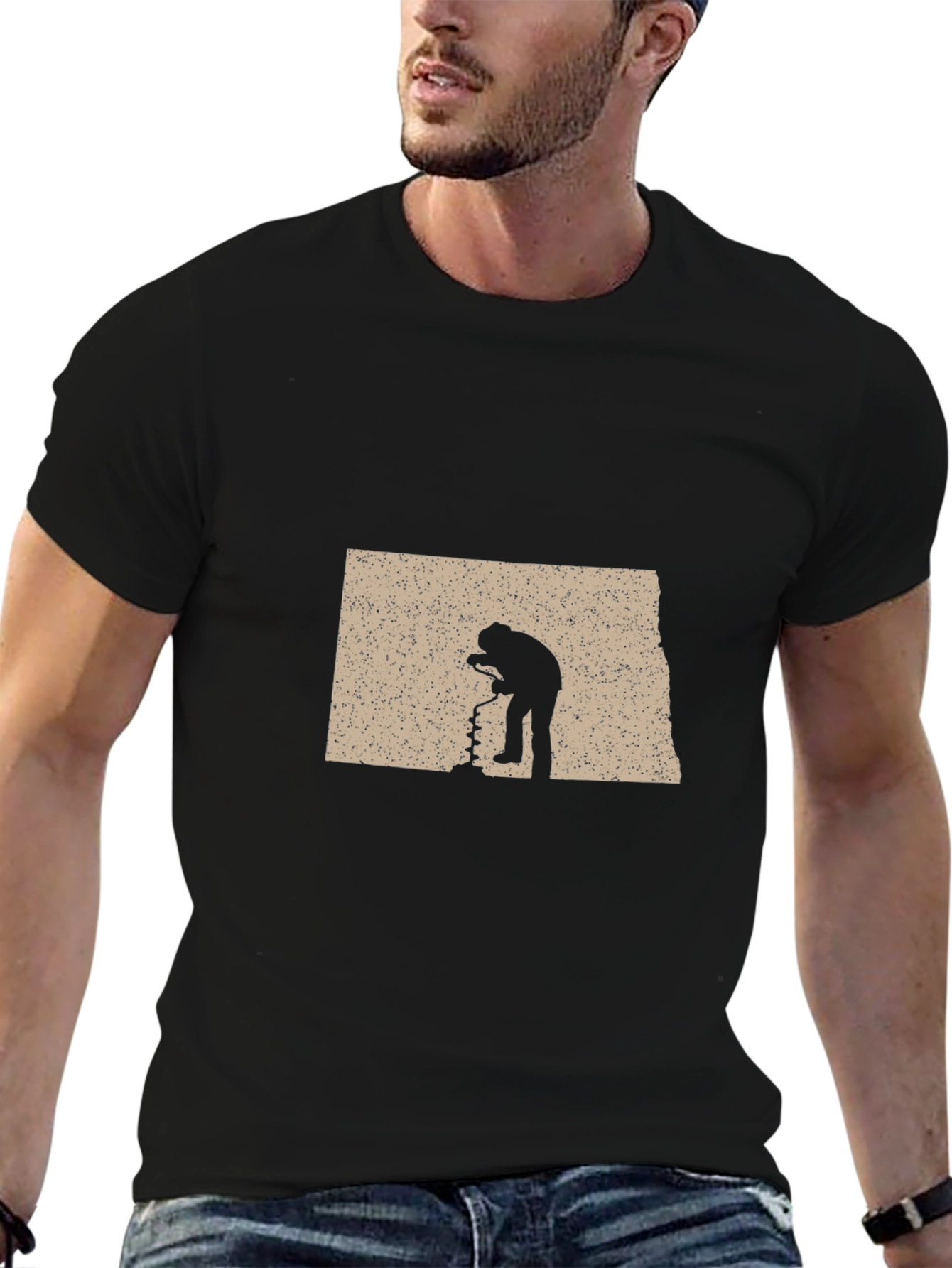 Ice Fishing North Dakota T-Shirt
