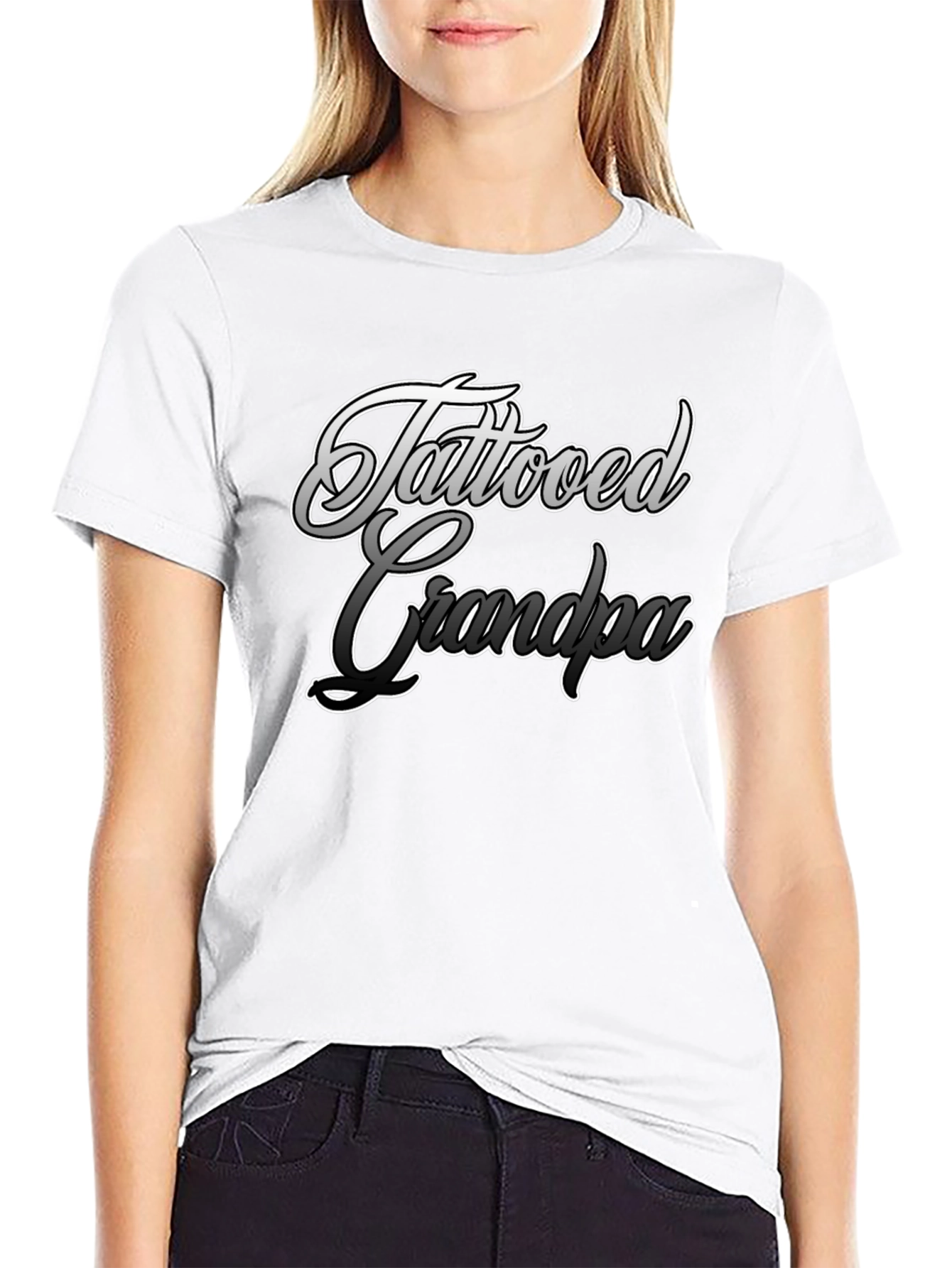 Tattooed Grandpa Graphic Tee - Cool Grandparent Style