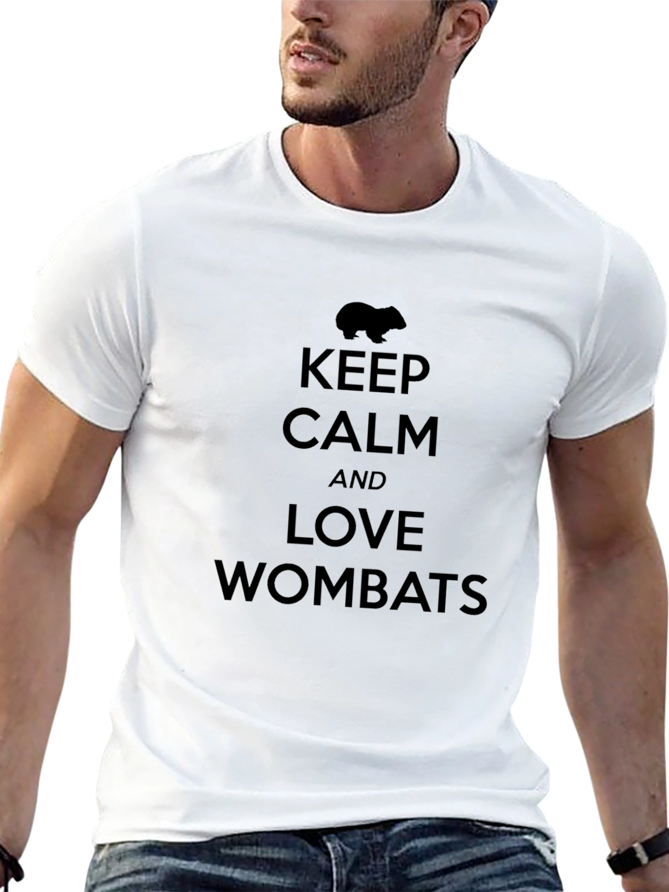 Keep Calm and Love Wombats Graphic T-Shirt