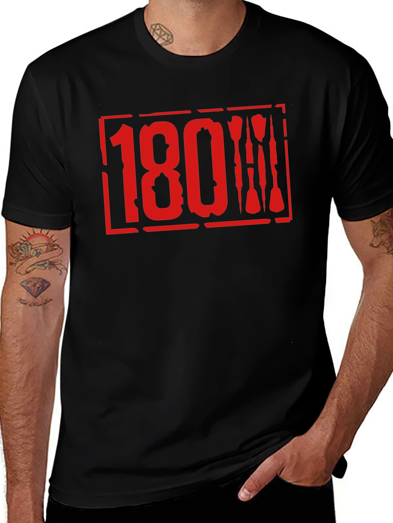 Dart T-Shirt 180 Design - Black