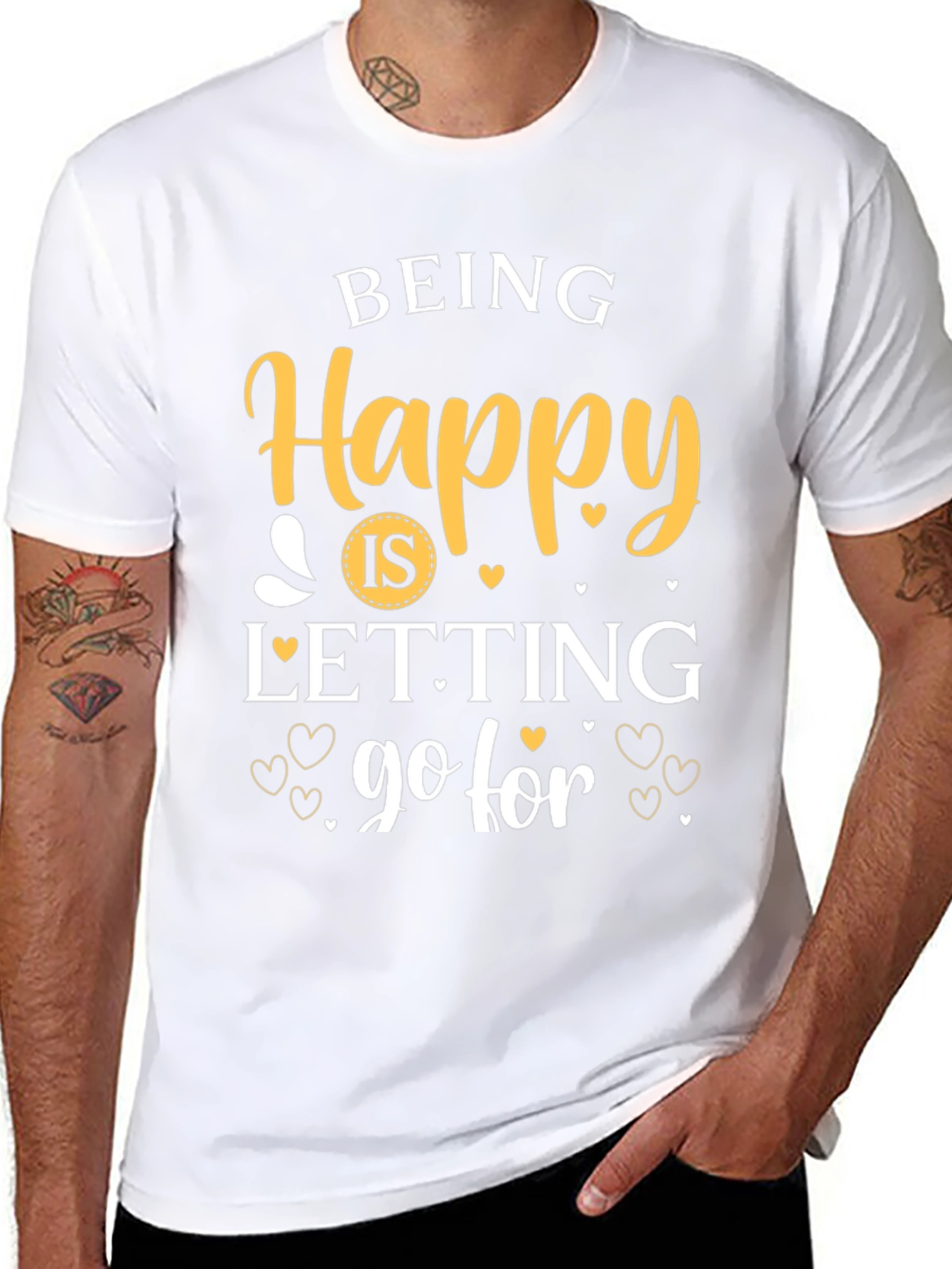 Being Happy Graphic T-Shirt - Inspirational Tee