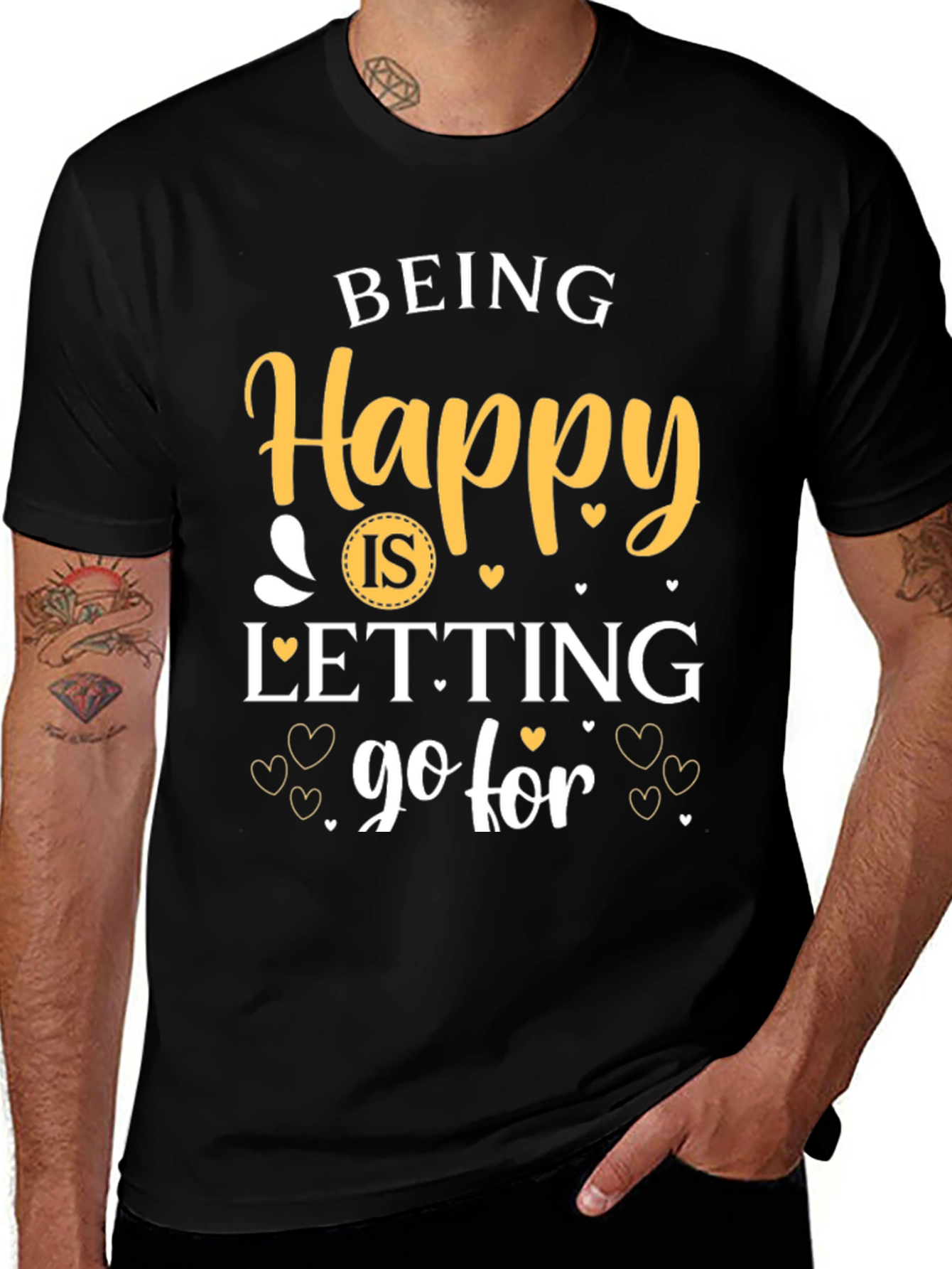 Being Happy Graphic T-Shirt - Inspirational Tee