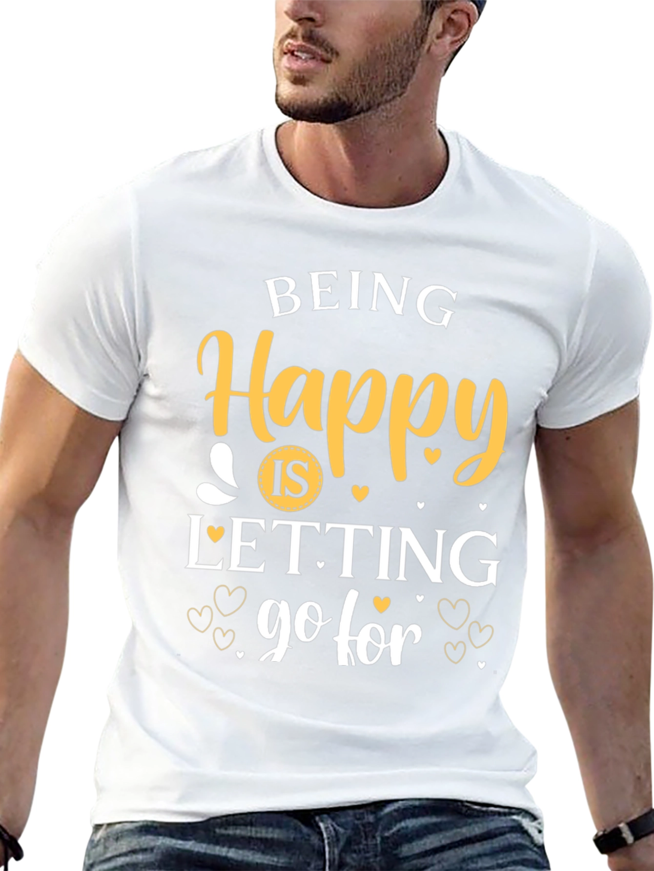 Being Happy Graphic T-Shirt - Inspirational Tee