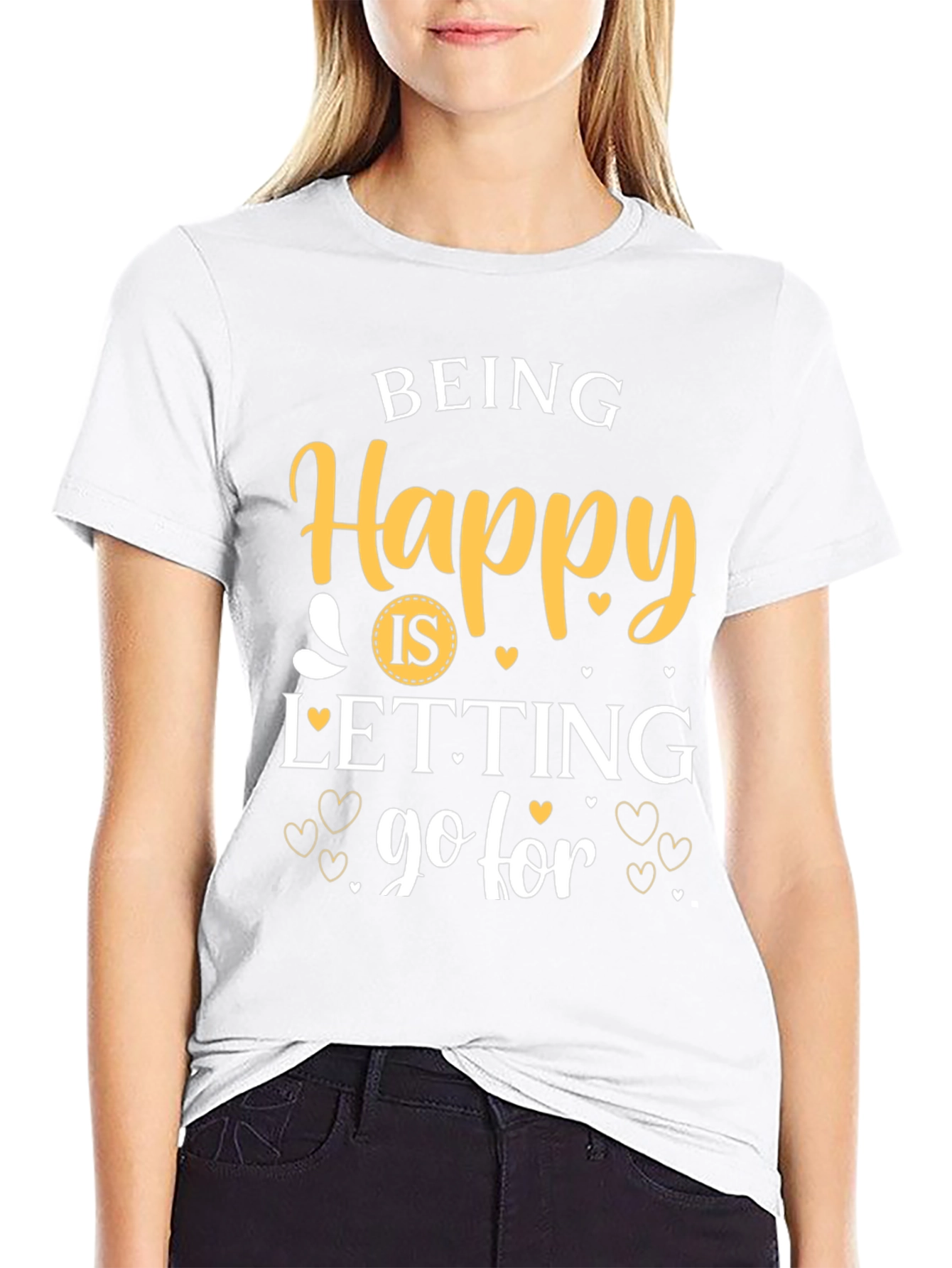 Being Happy Graphic T-Shirt - Inspirational Tee