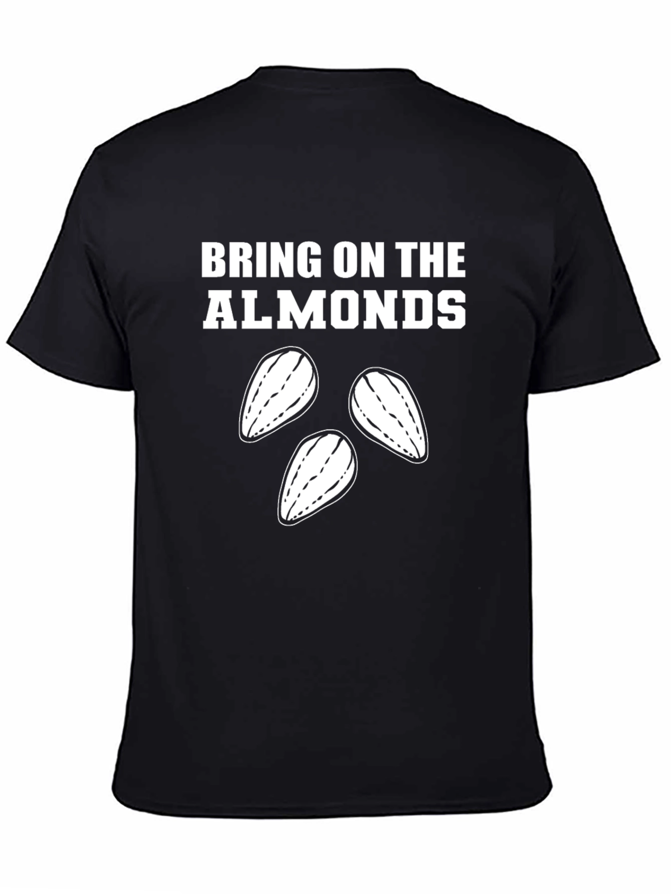 Bring on the Almonds Graphic T-Shirt - Black