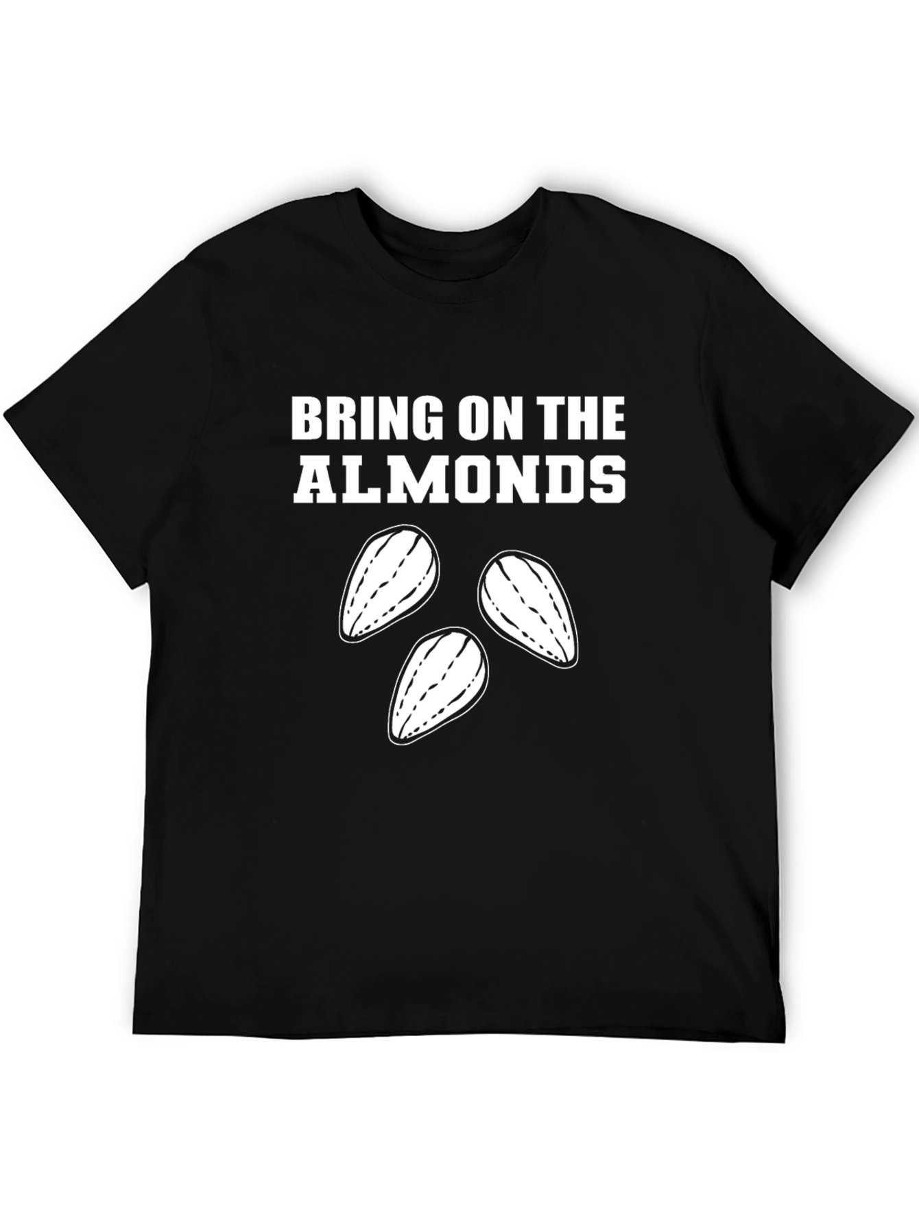 Bring on the Almonds Graphic T-Shirt - Black