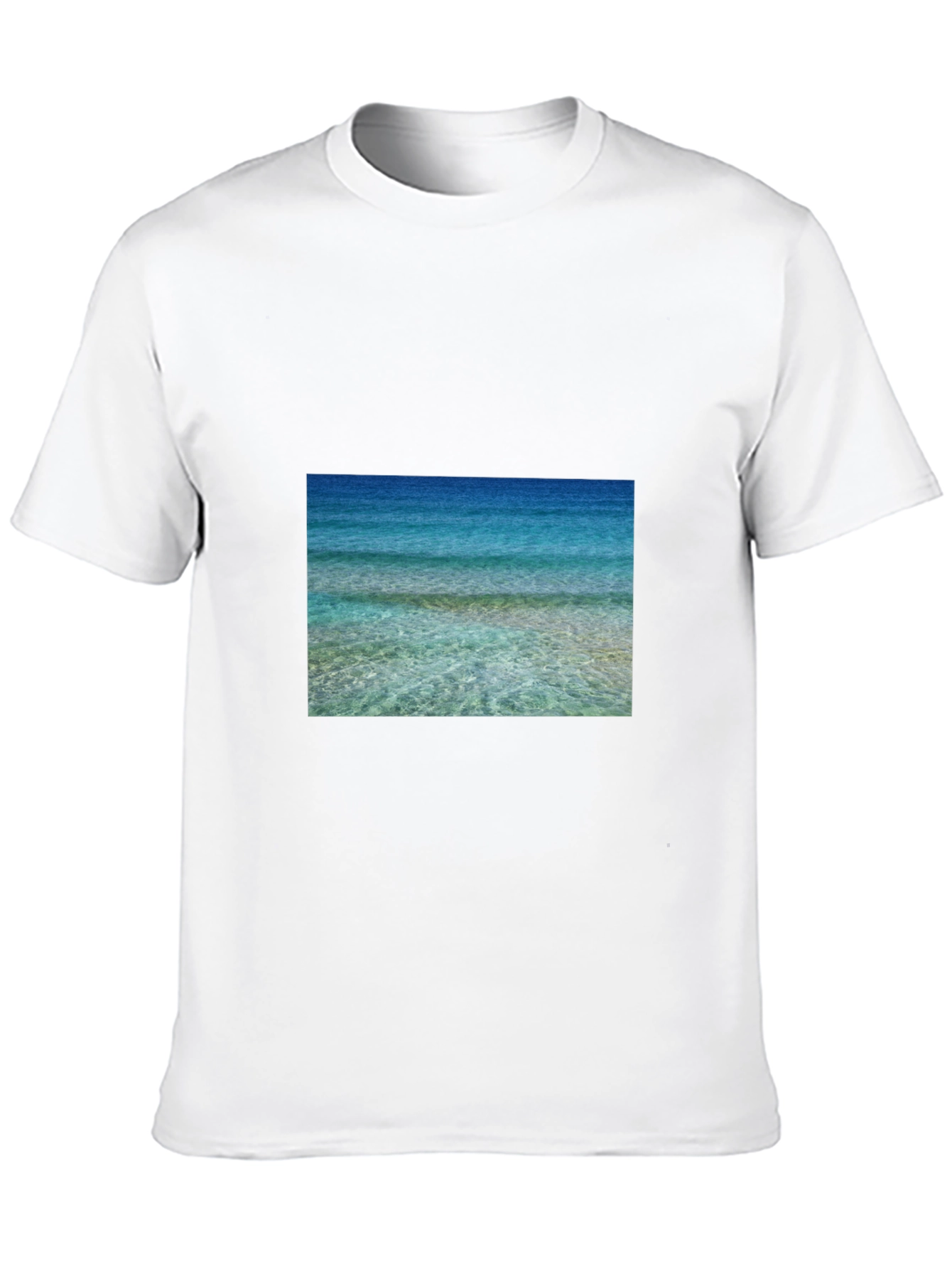 Ocean View Graphic Black T-Shirt