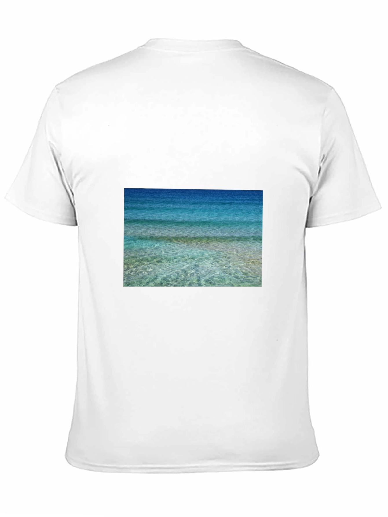 Ocean View Graphic Black T-Shirt