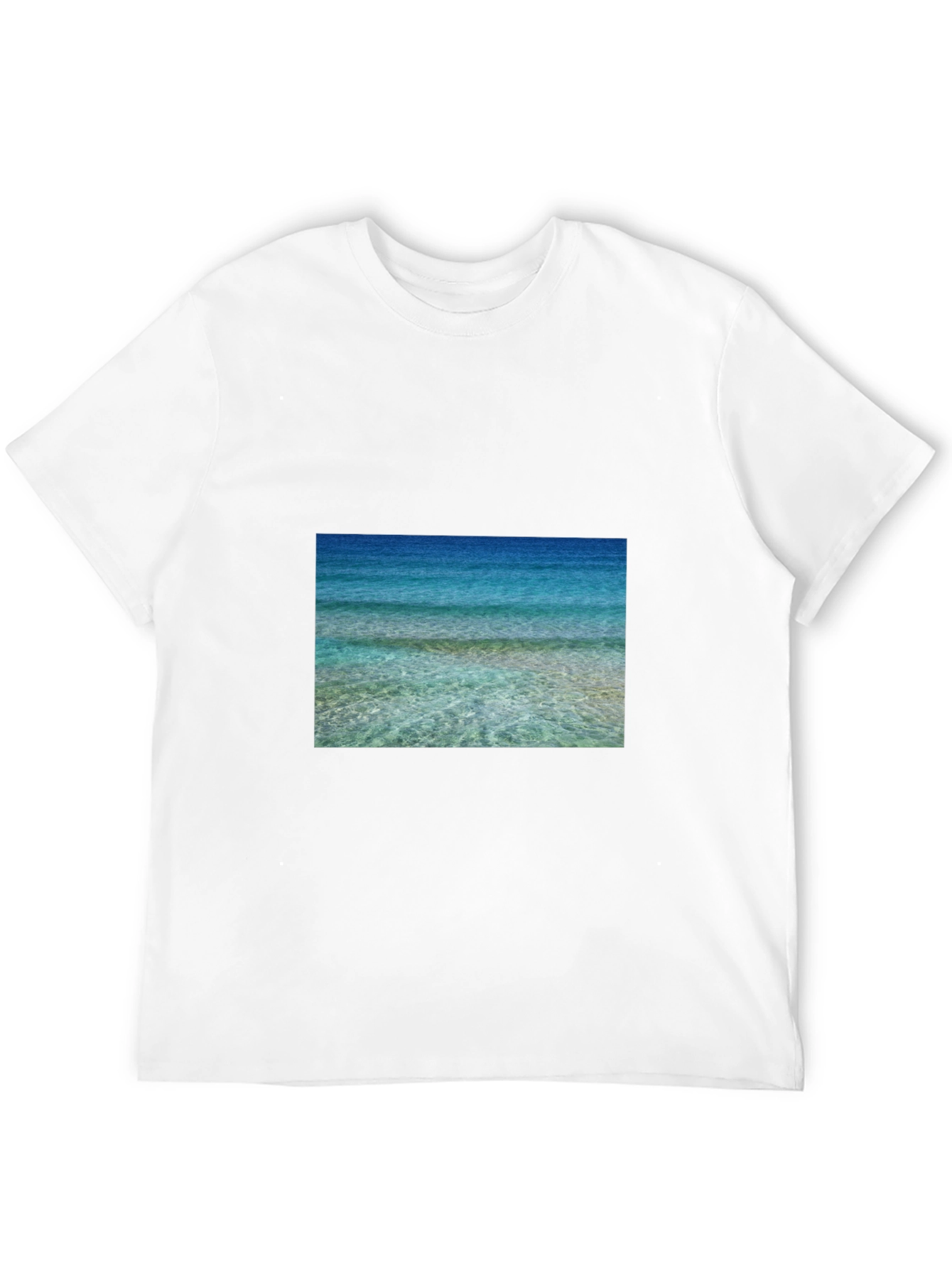 Ocean View Graphic Black T-Shirt