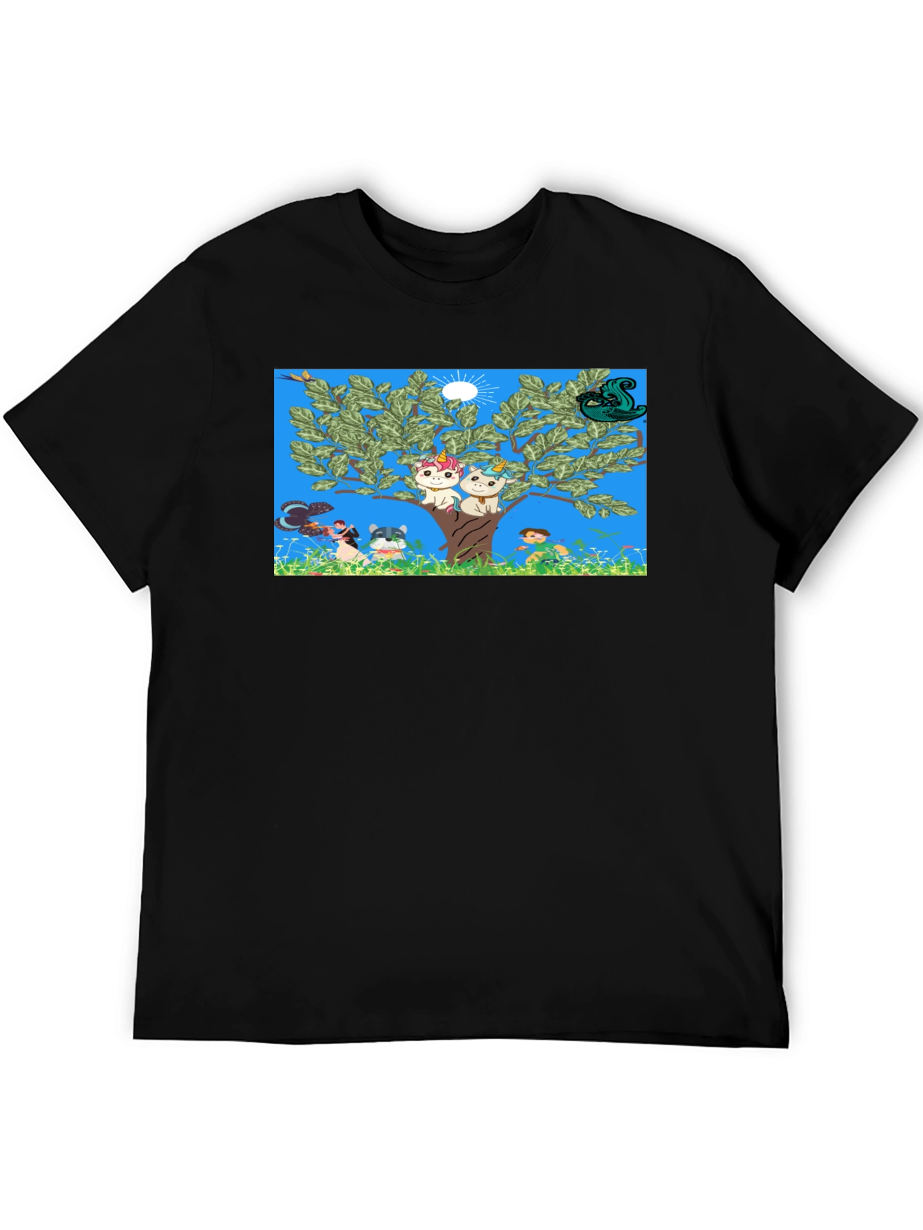Whimsical Cartoon Tree Unisex Tee
