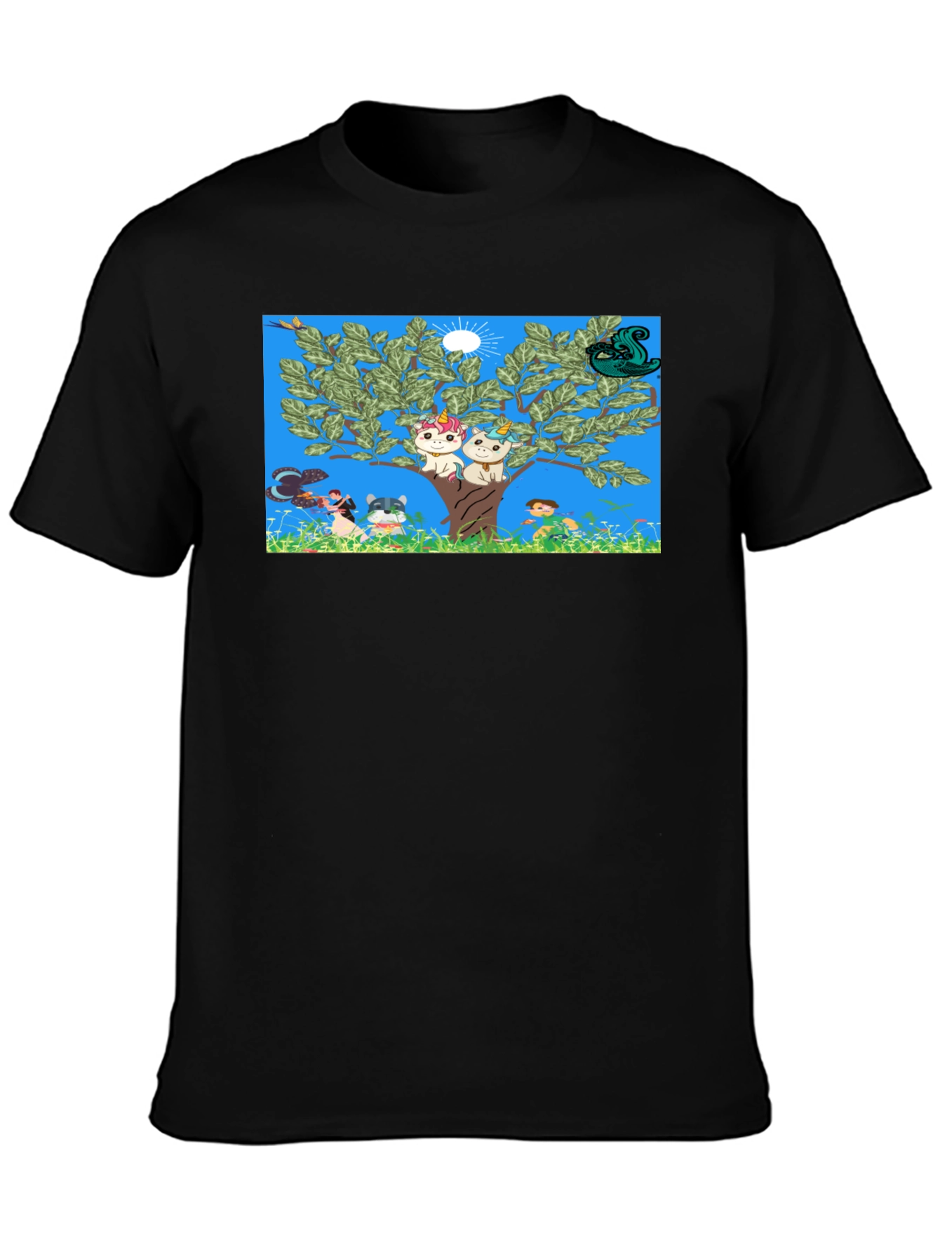 Whimsical Cartoon Tree Unisex Tee