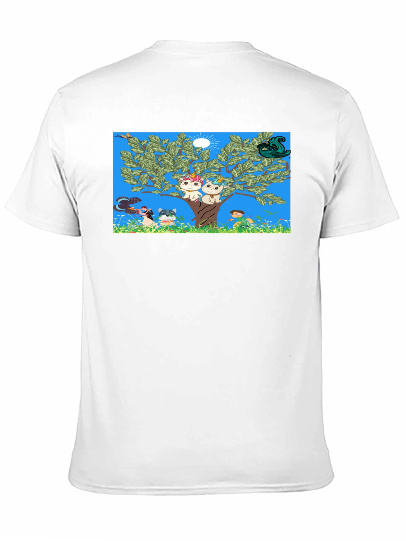 Whimsical Cartoon Tree Unisex Tee