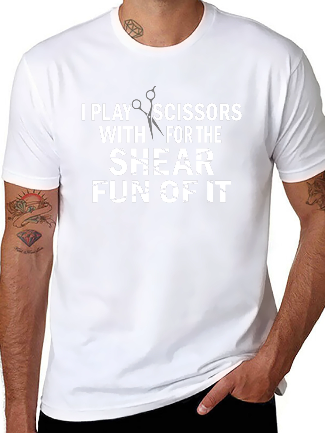 Shear Fun T-Shirt - Barber Humor Tee