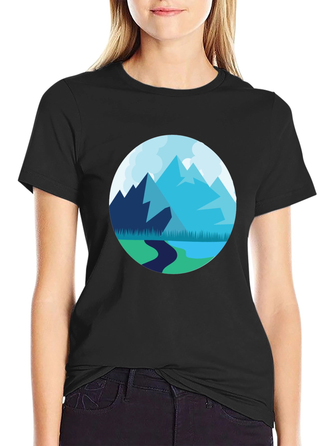 Mountain Vista T-Shirt - Round Graphic Tee