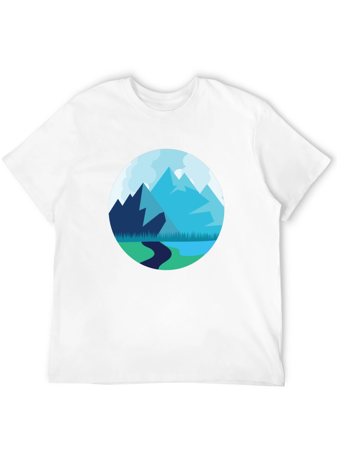 Mountain Vista T-Shirt - Round Graphic Tee