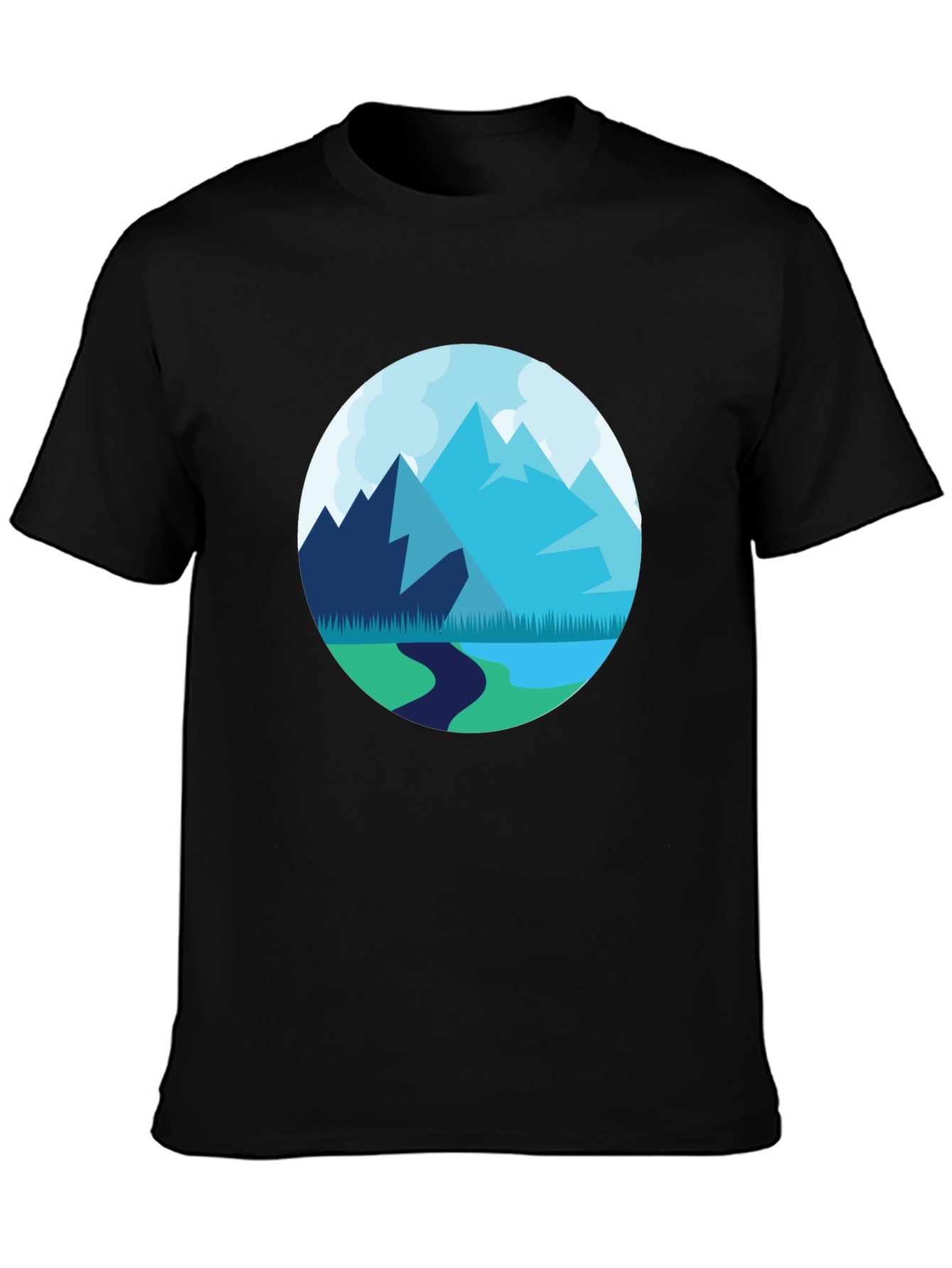 Mountain Vista T-Shirt - Round Graphic Tee