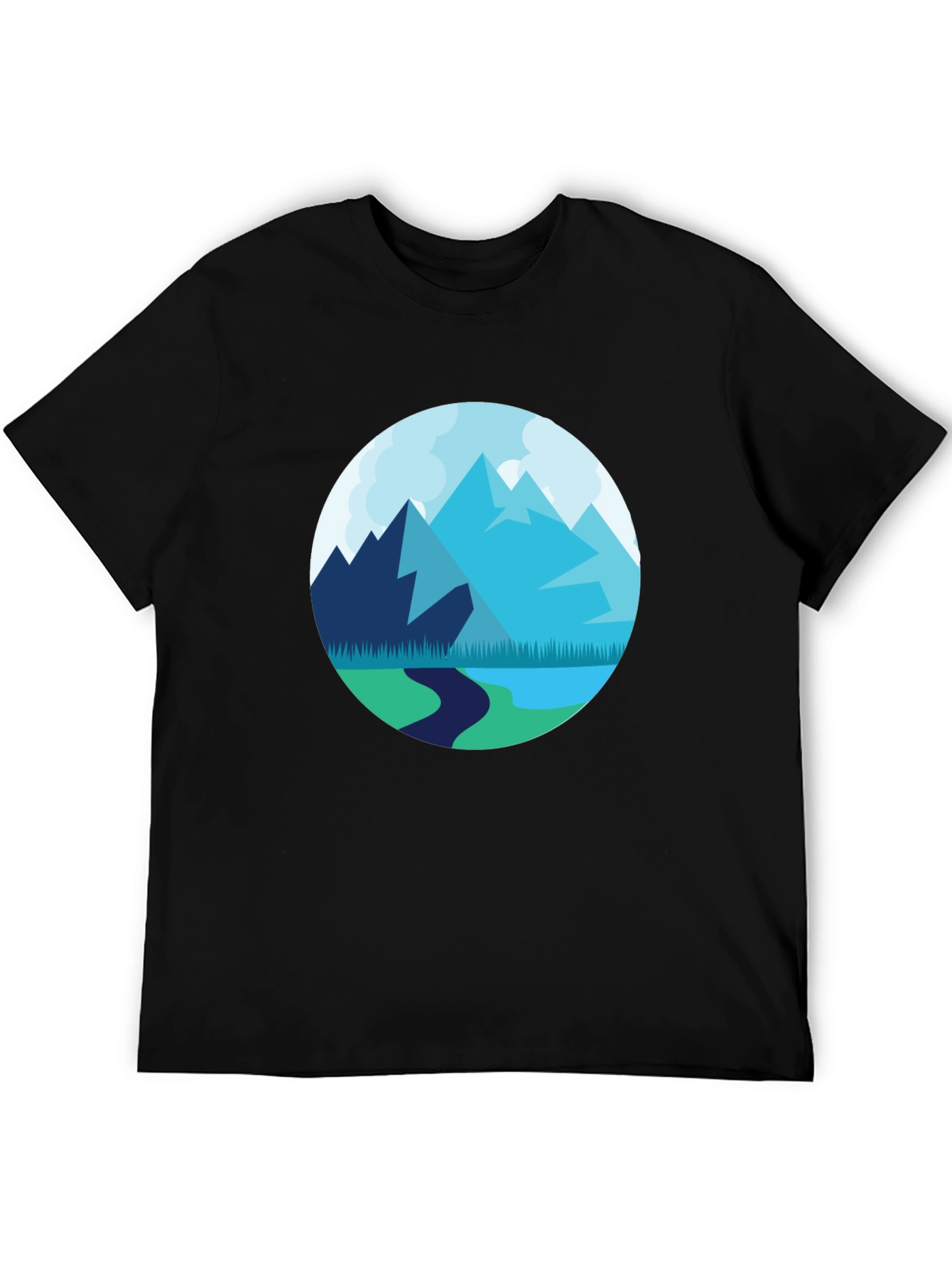 Mountain Vista T-Shirt - Round Graphic Tee