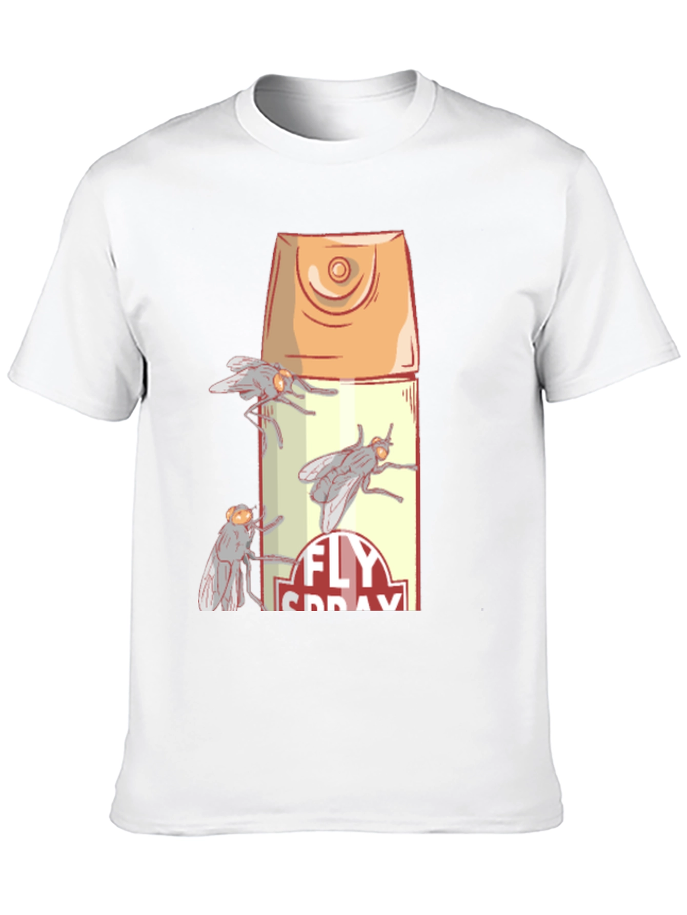Fly Spray Graphic T-Shirt - Novelty Insect Design
