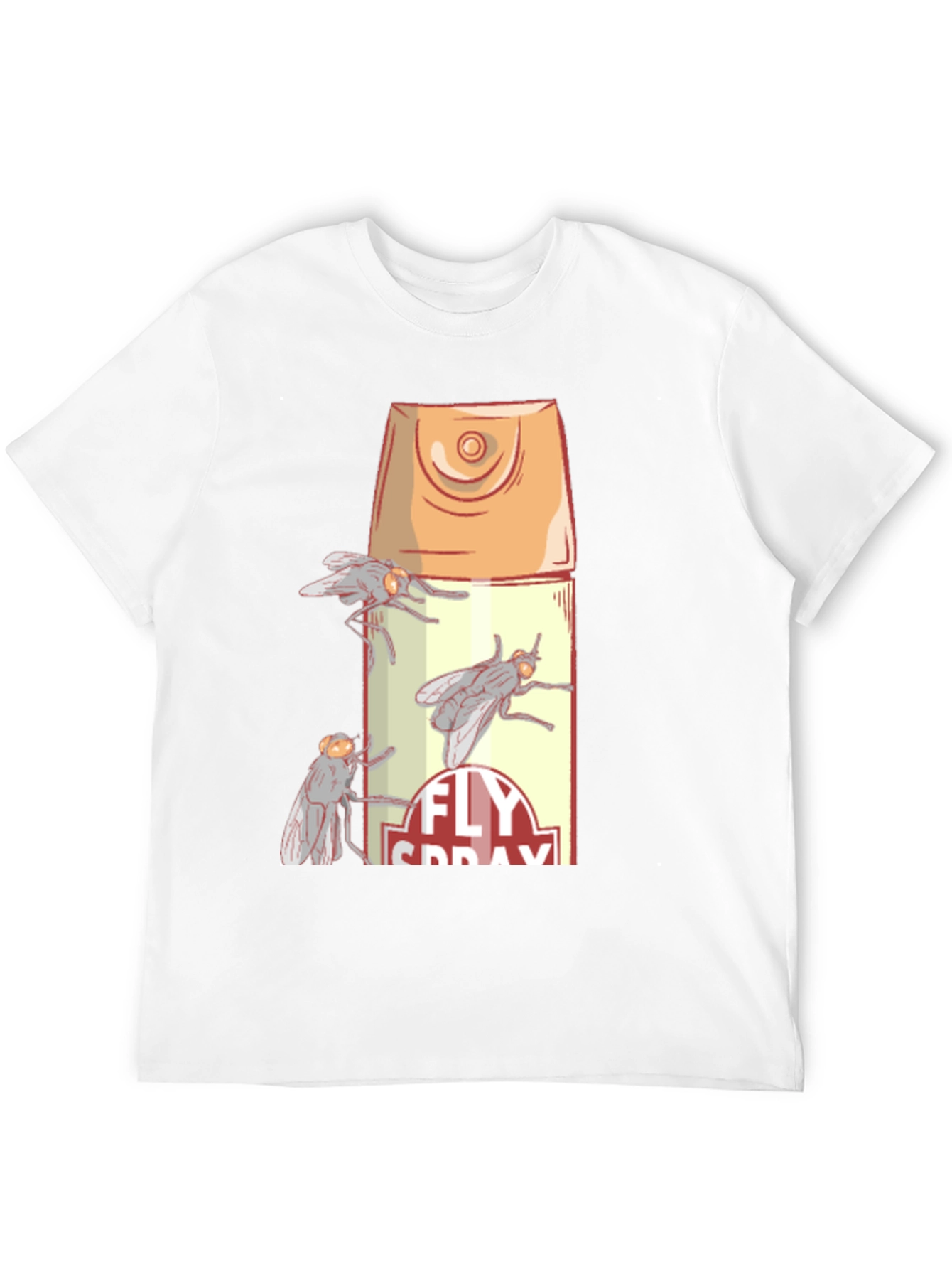 Fly Spray Graphic T-Shirt - Novelty Insect Design