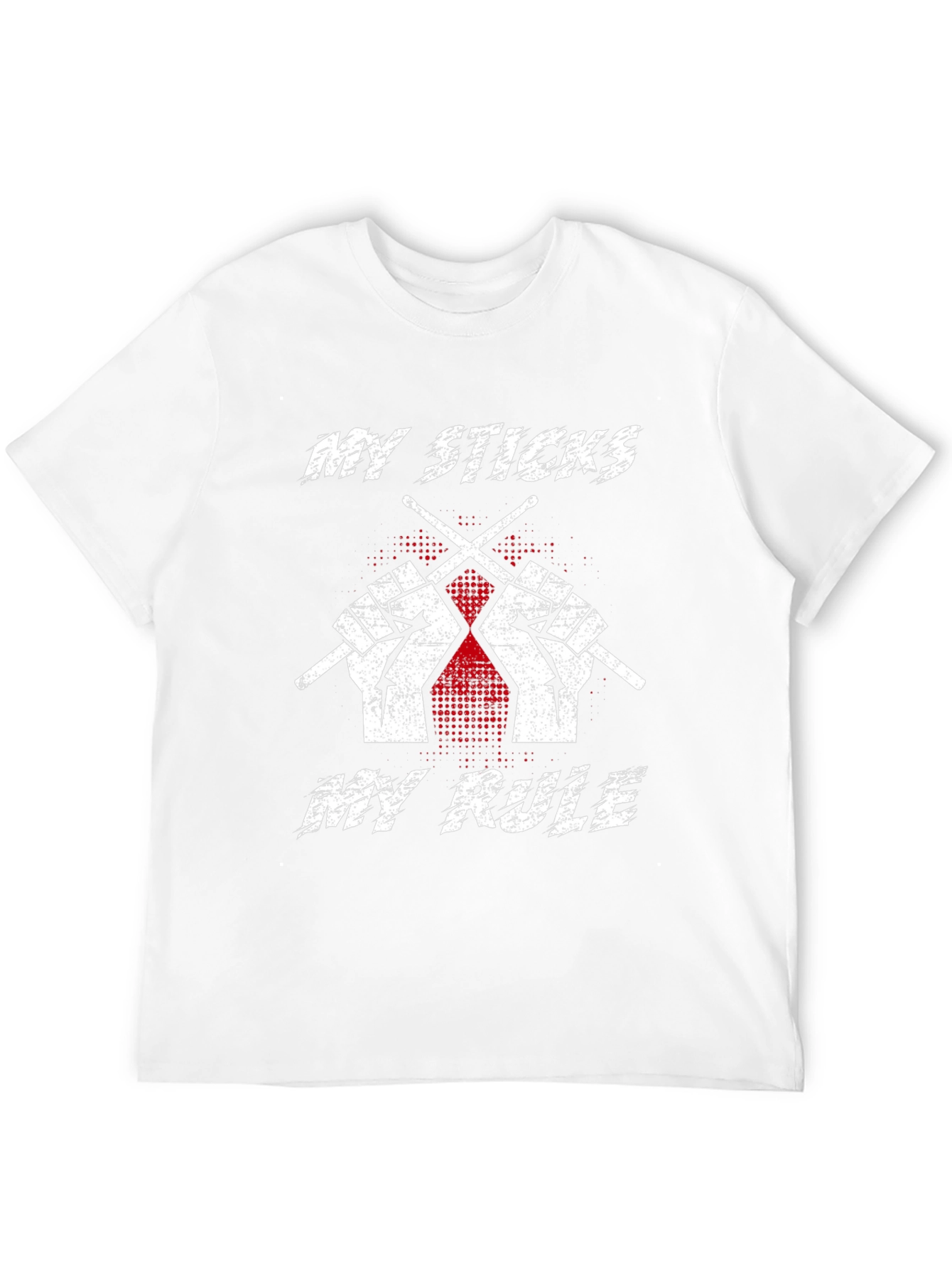 My Sticks My Rule Drummer T-Shirt - Black