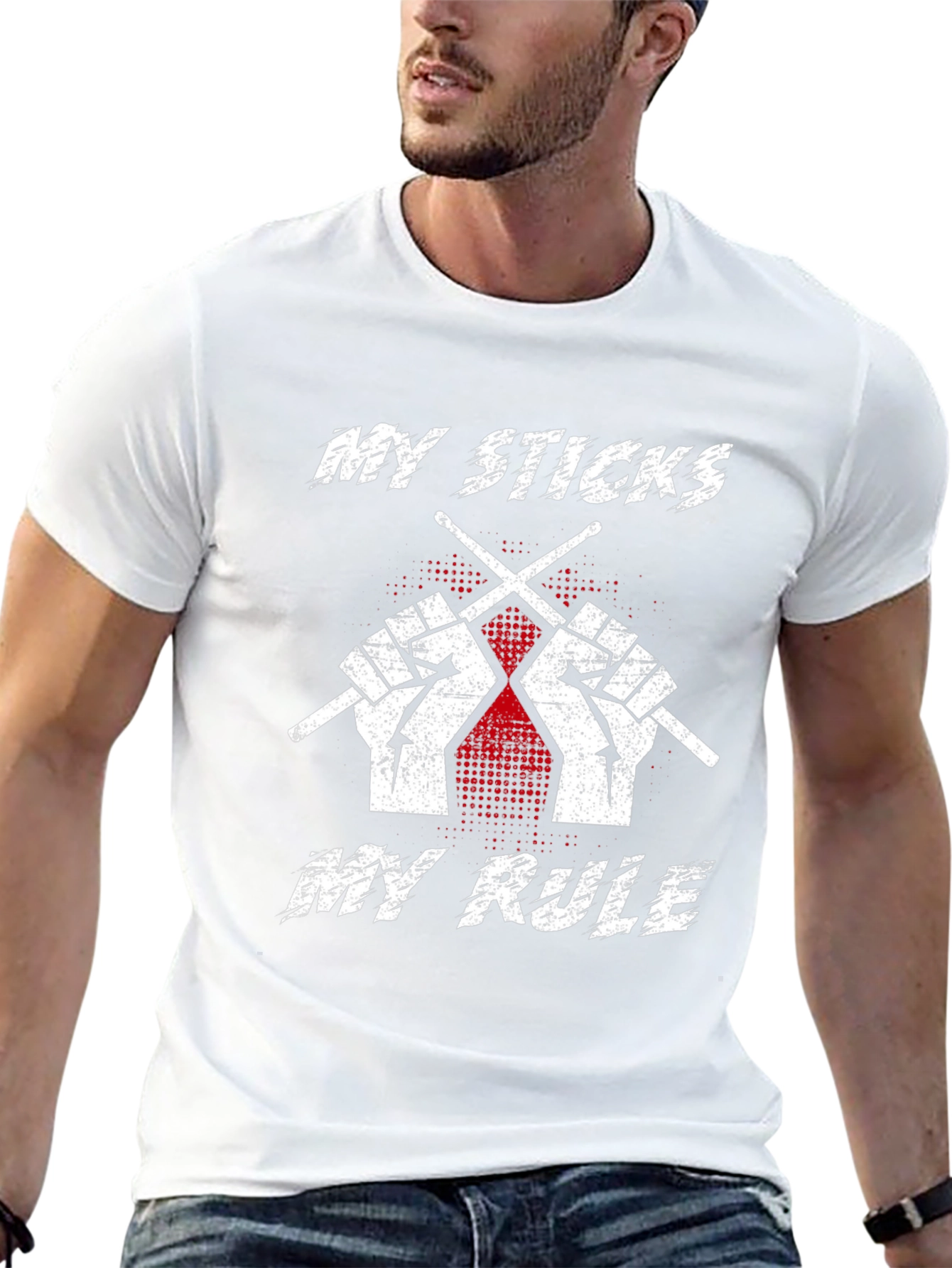 My Sticks My Rule Drummer T-Shirt - Black
