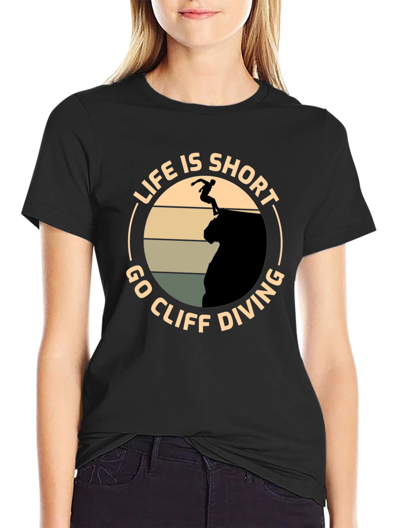 Life is Short - Cliff Diving T-Shirt