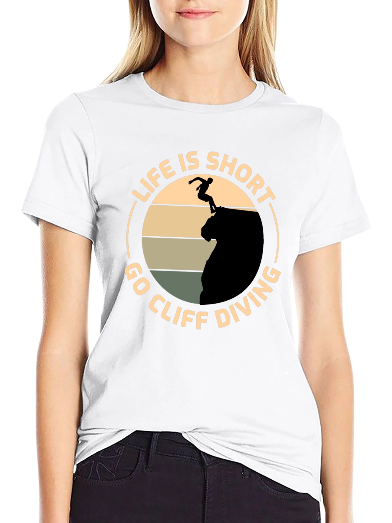 Life is Short - Cliff Diving T-Shirt