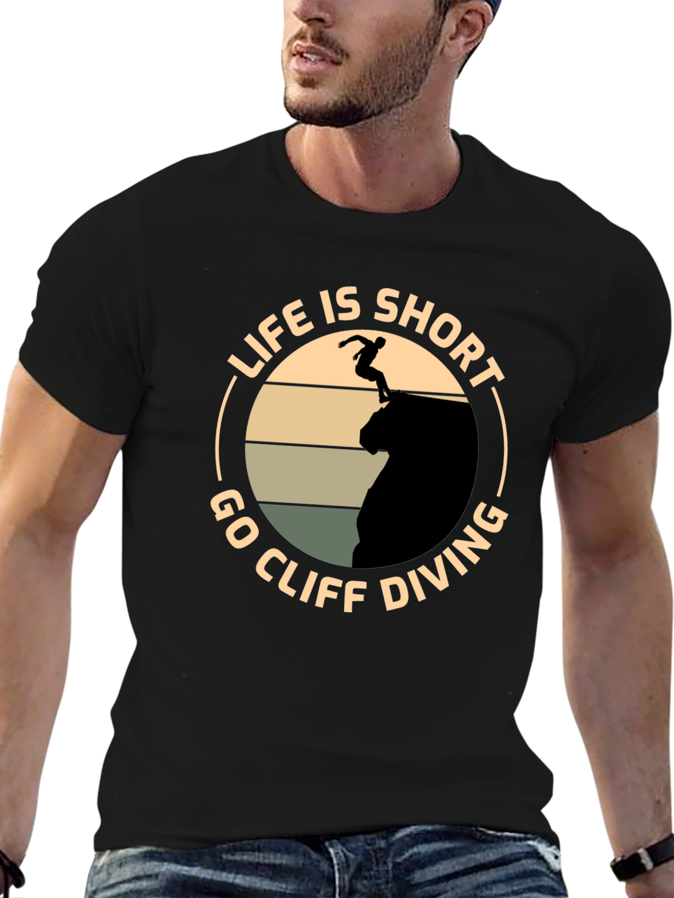 Life is Short - Cliff Diving T-Shirt