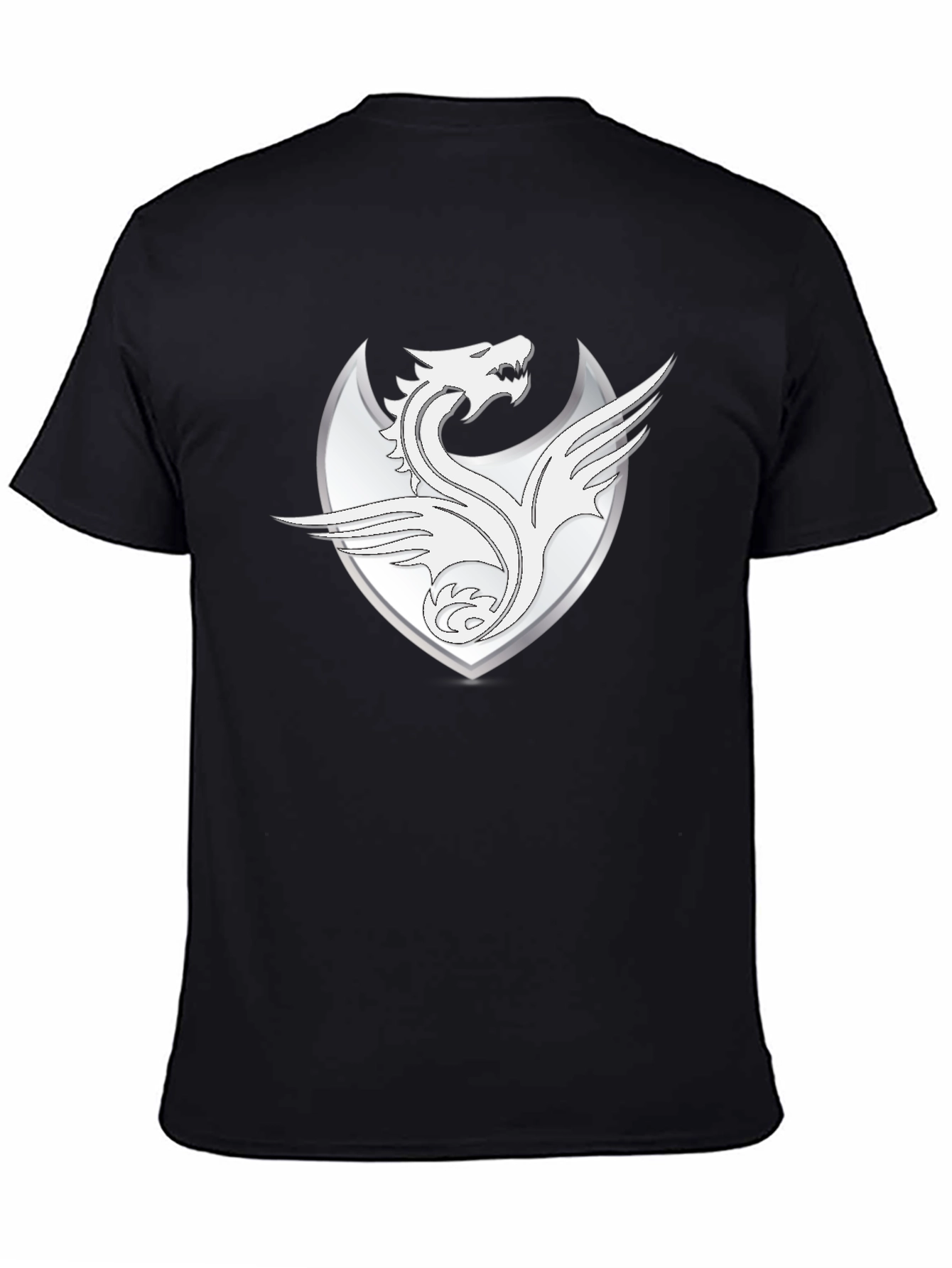 Dragon Crest Graphic T-Shirt - Black