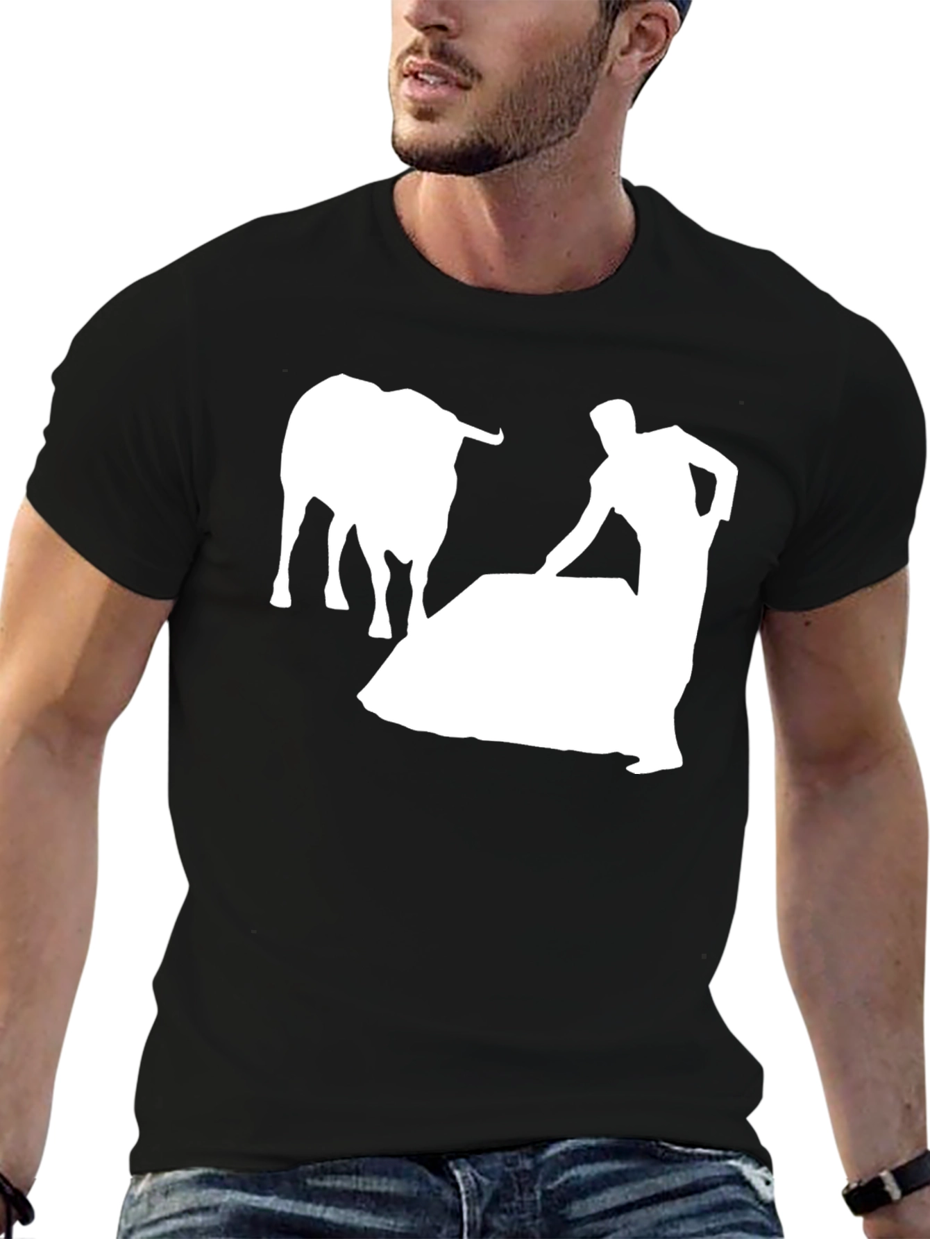 Bullfight Graphic T-Shirt - Black