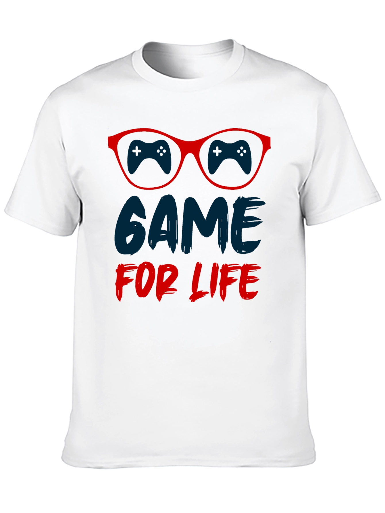 Game for Life T-Shirt - Gamer Glasses Design