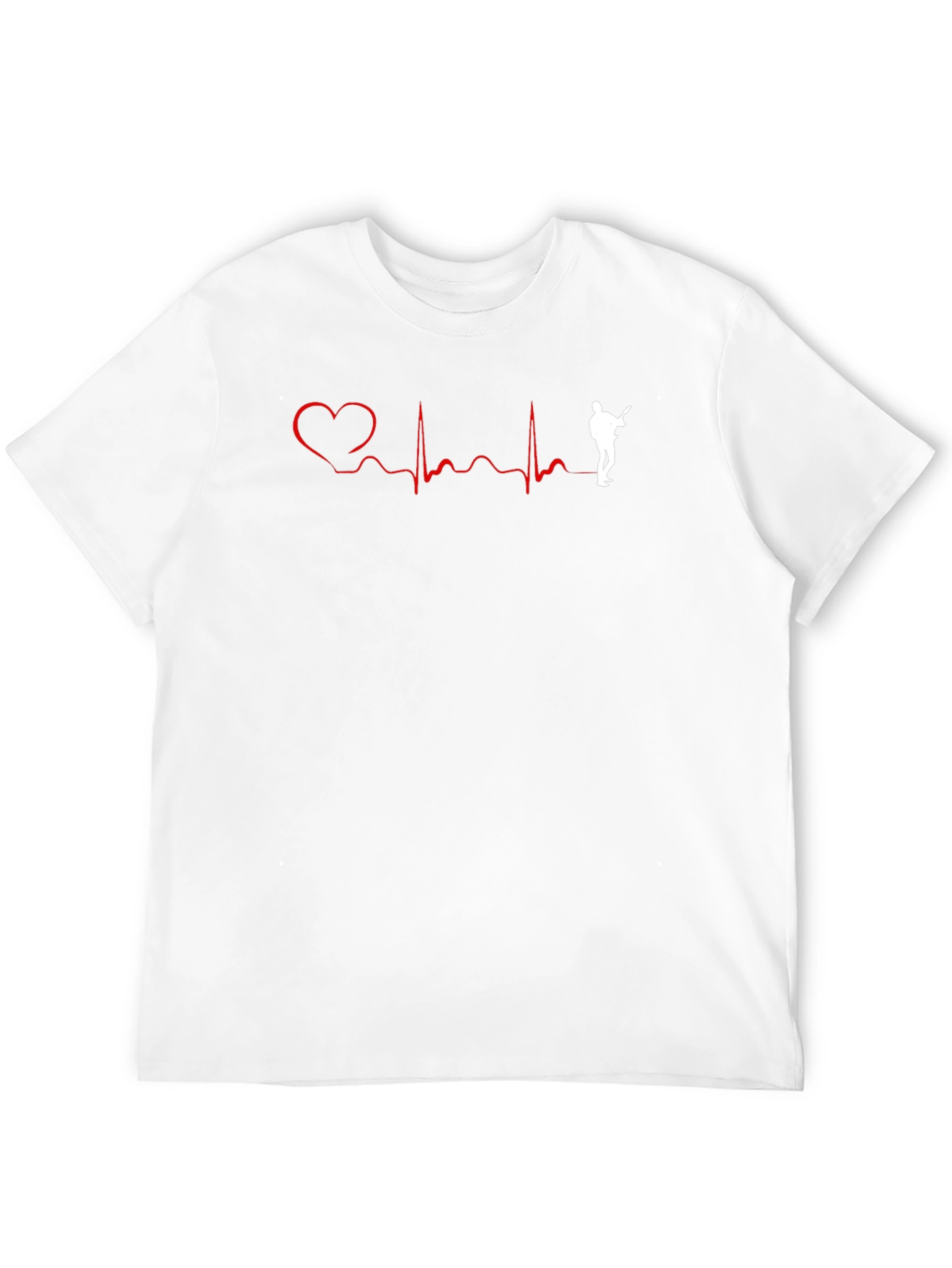 Guitar Heartbeat Graphic T-Shirt - Music Lover Tee