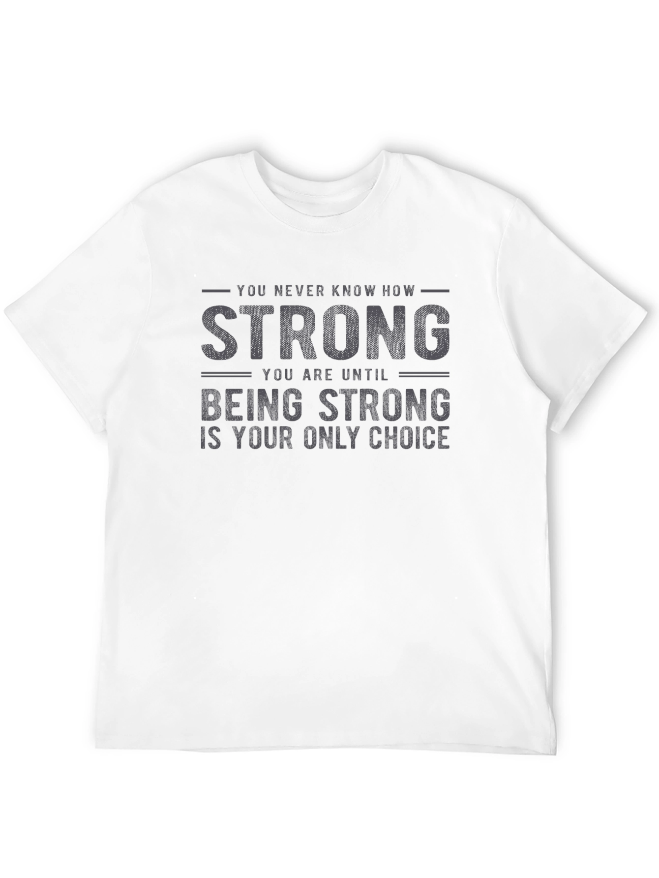 Strong Choice Graphic Tee - Motivational Black T-Shirt