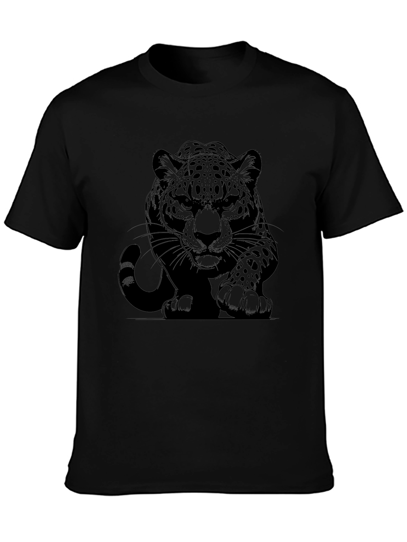 Black Jaguar Graphic Tee - Stylish Mens T-Shirt