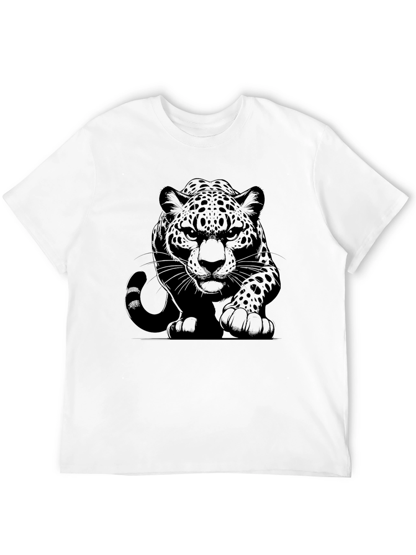 Black Jaguar Graphic Tee - Stylish Mens T-Shirt