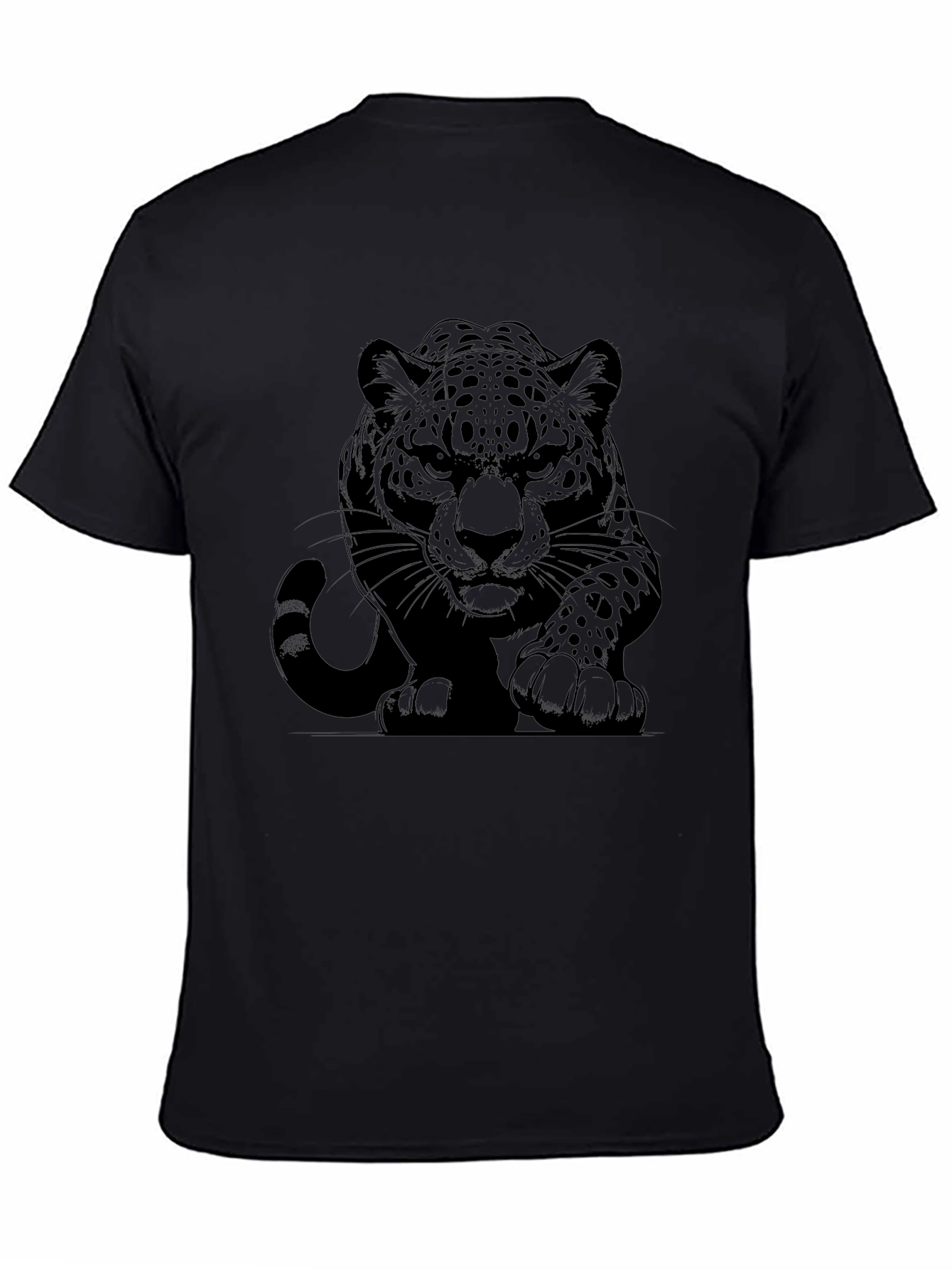 Black Jaguar Graphic Tee - Stylish Mens T-Shirt