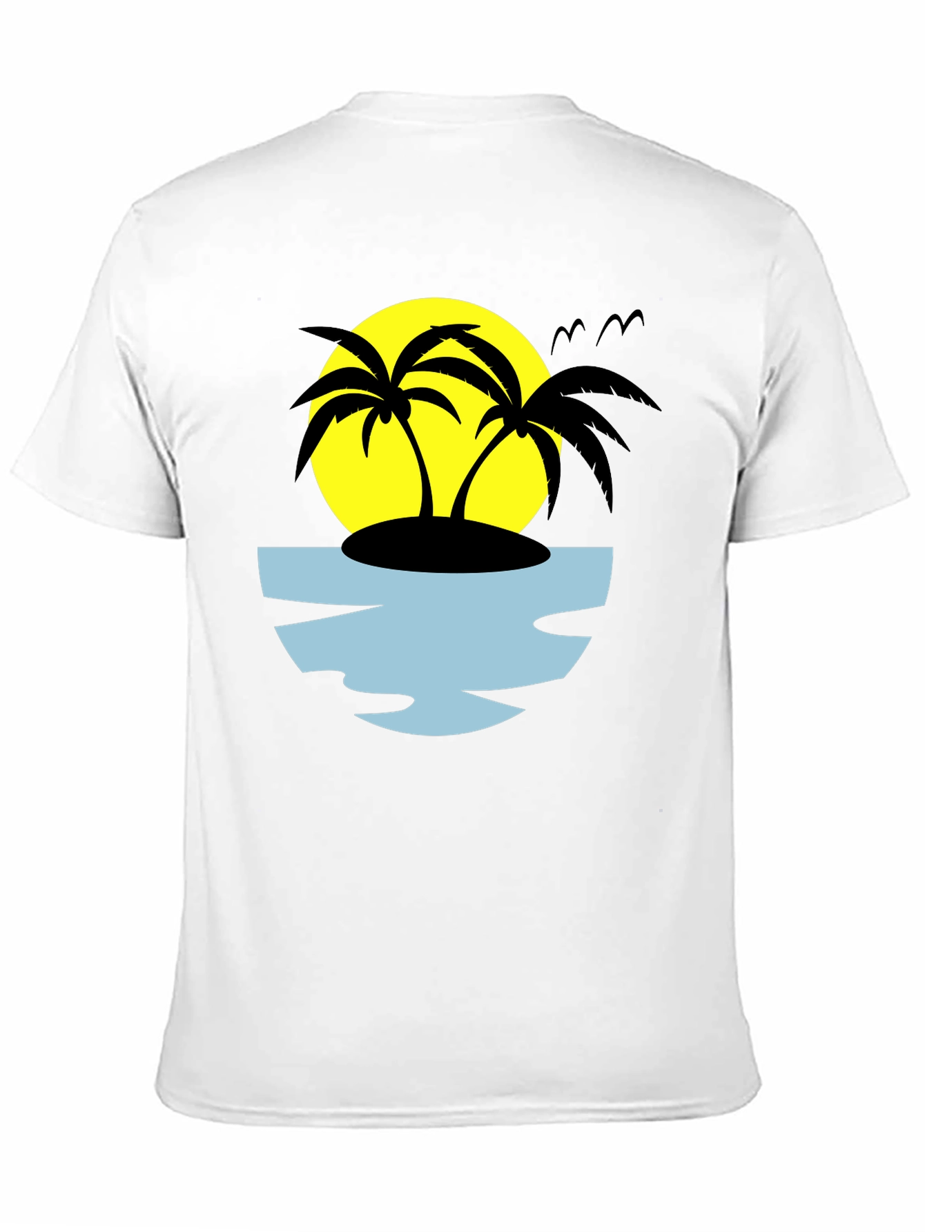 Tropical Palm Tree Island Graphic Tee