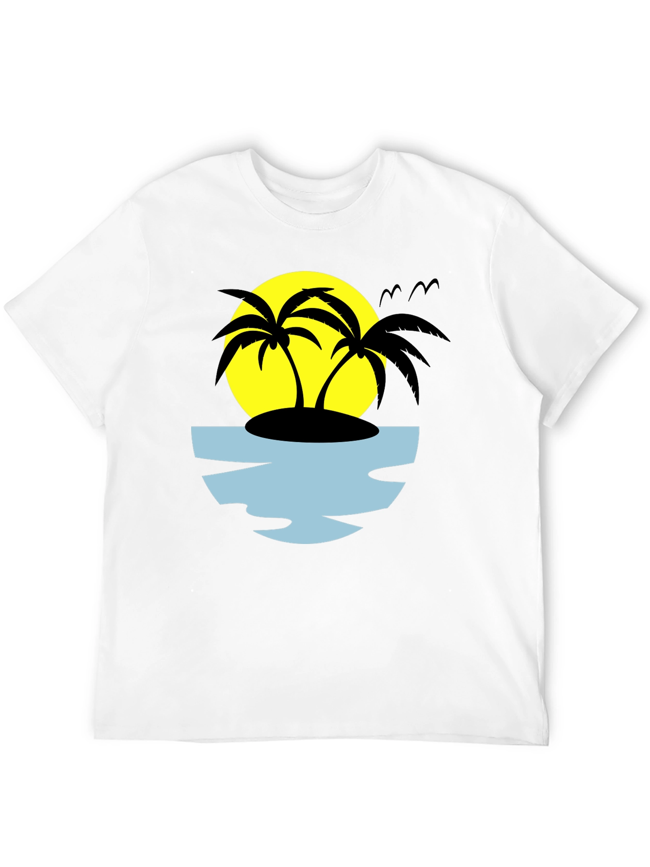 Tropical Palm Tree Island Graphic Tee