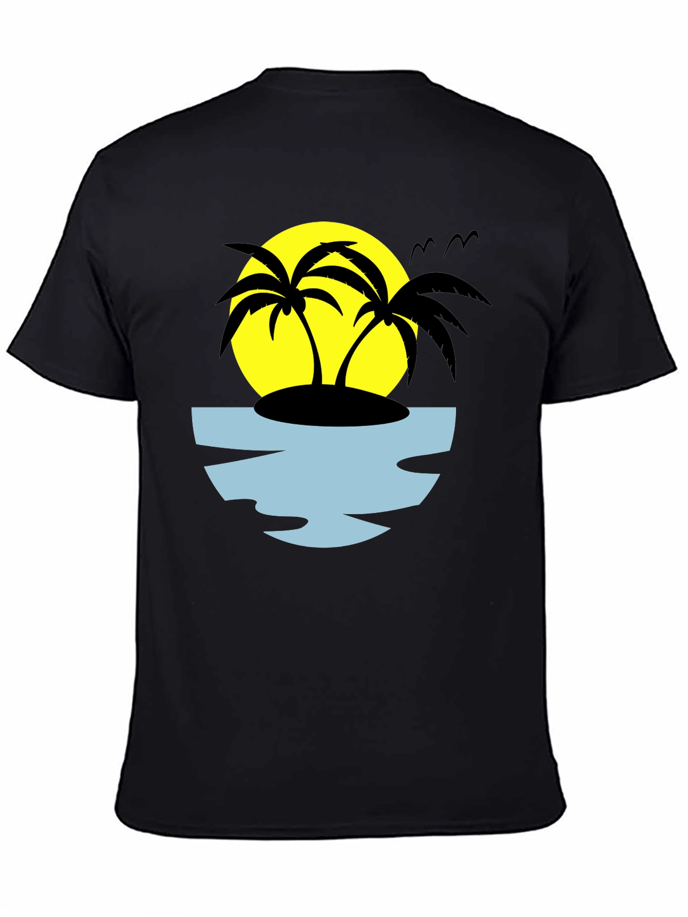 Tropical Palm Tree Island Graphic Tee