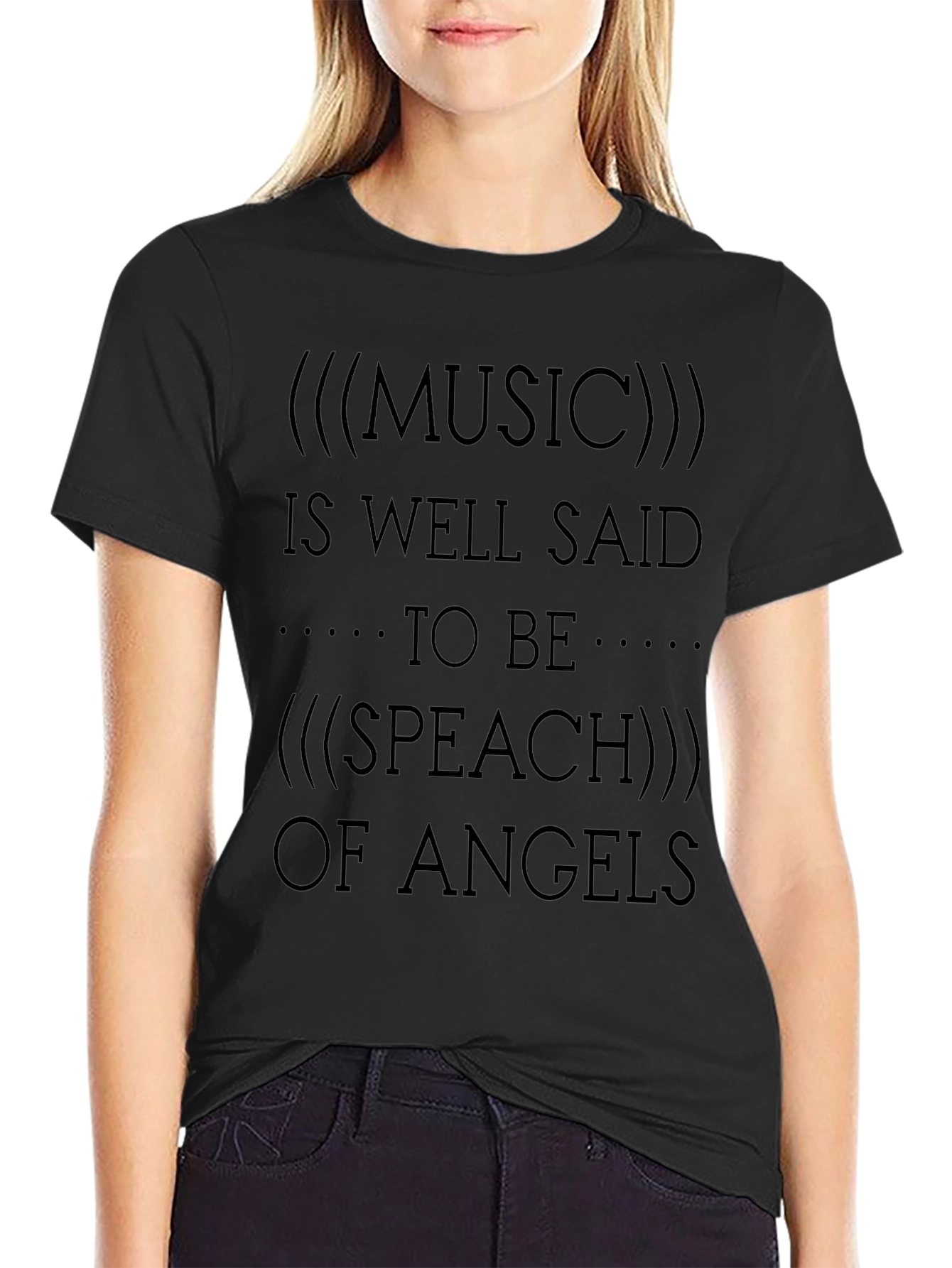 Music is the Speech of Angels Graphic T-Shirt