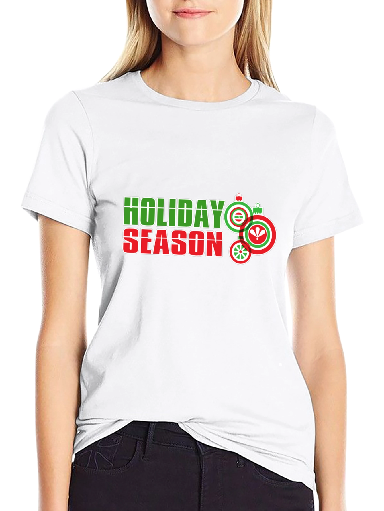 Holiday Season Graphic Tee - Black