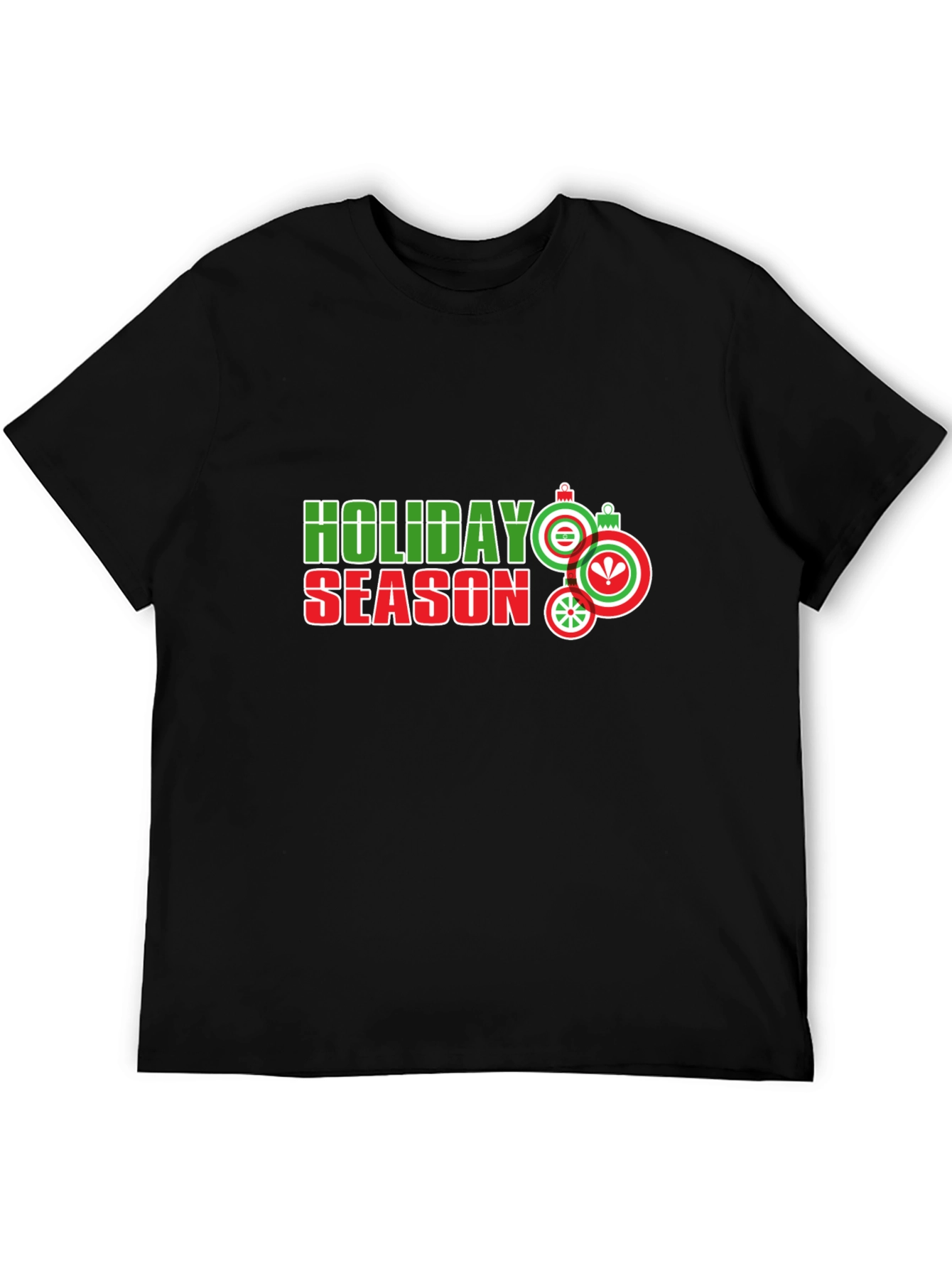 Holiday Season Graphic Tee - Black